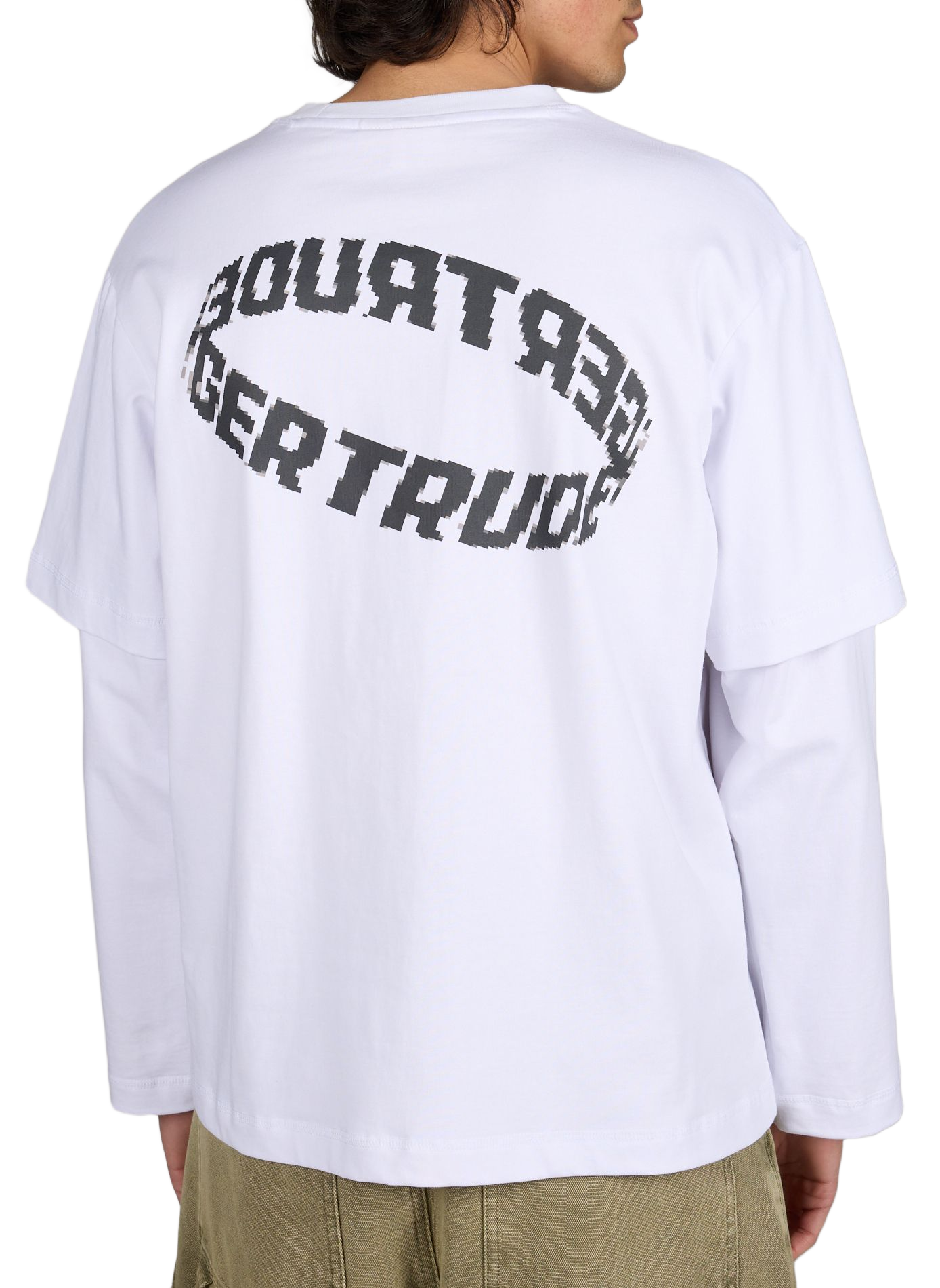 Round neck cotton t-shirt GERTRUDE ET GASTON White