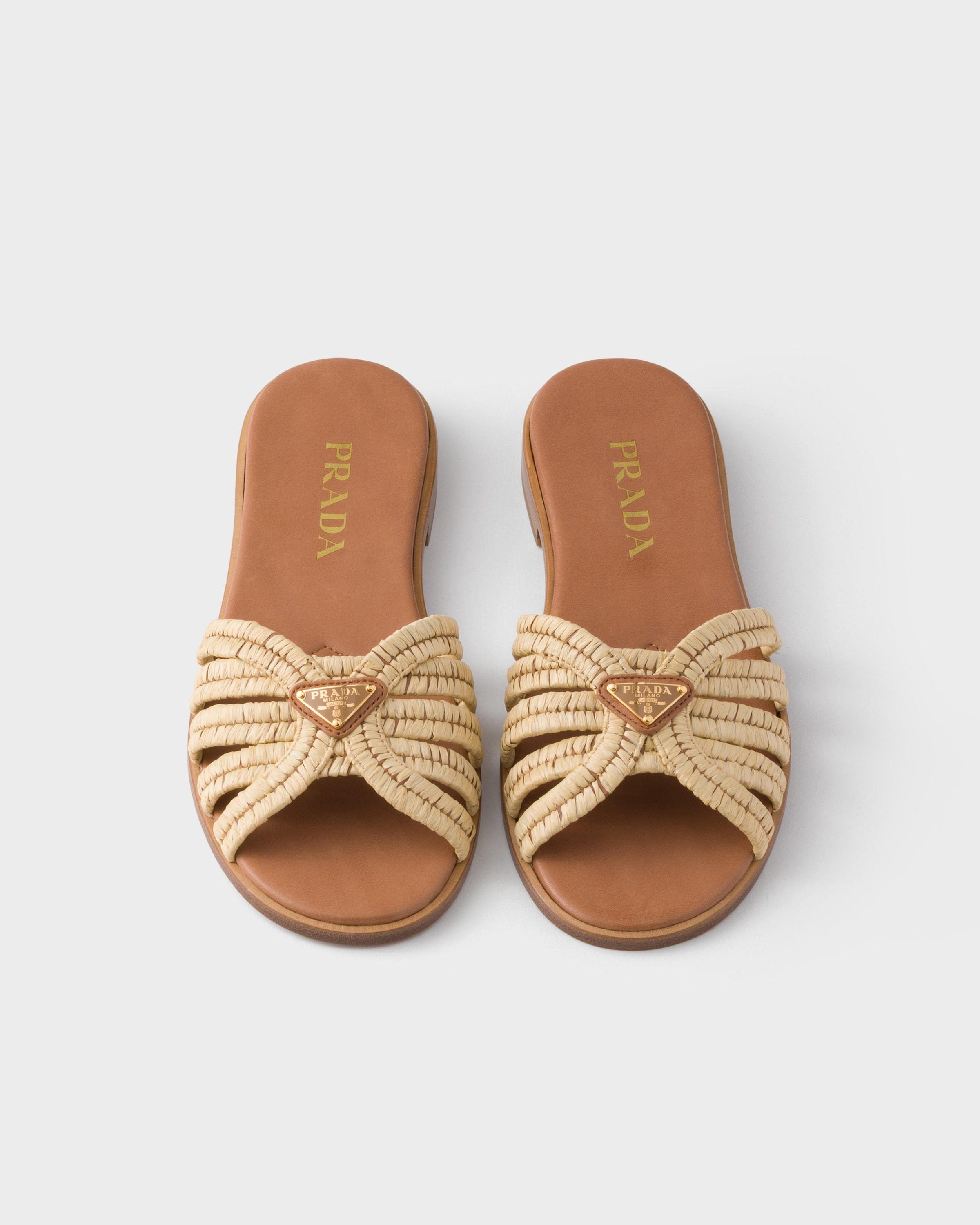 Mules en crochet PRADA Beige