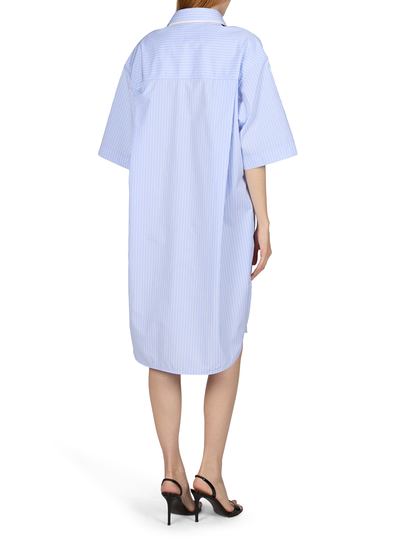 Chiara Striped Cotton Shirt Dress A.P.C. Blue