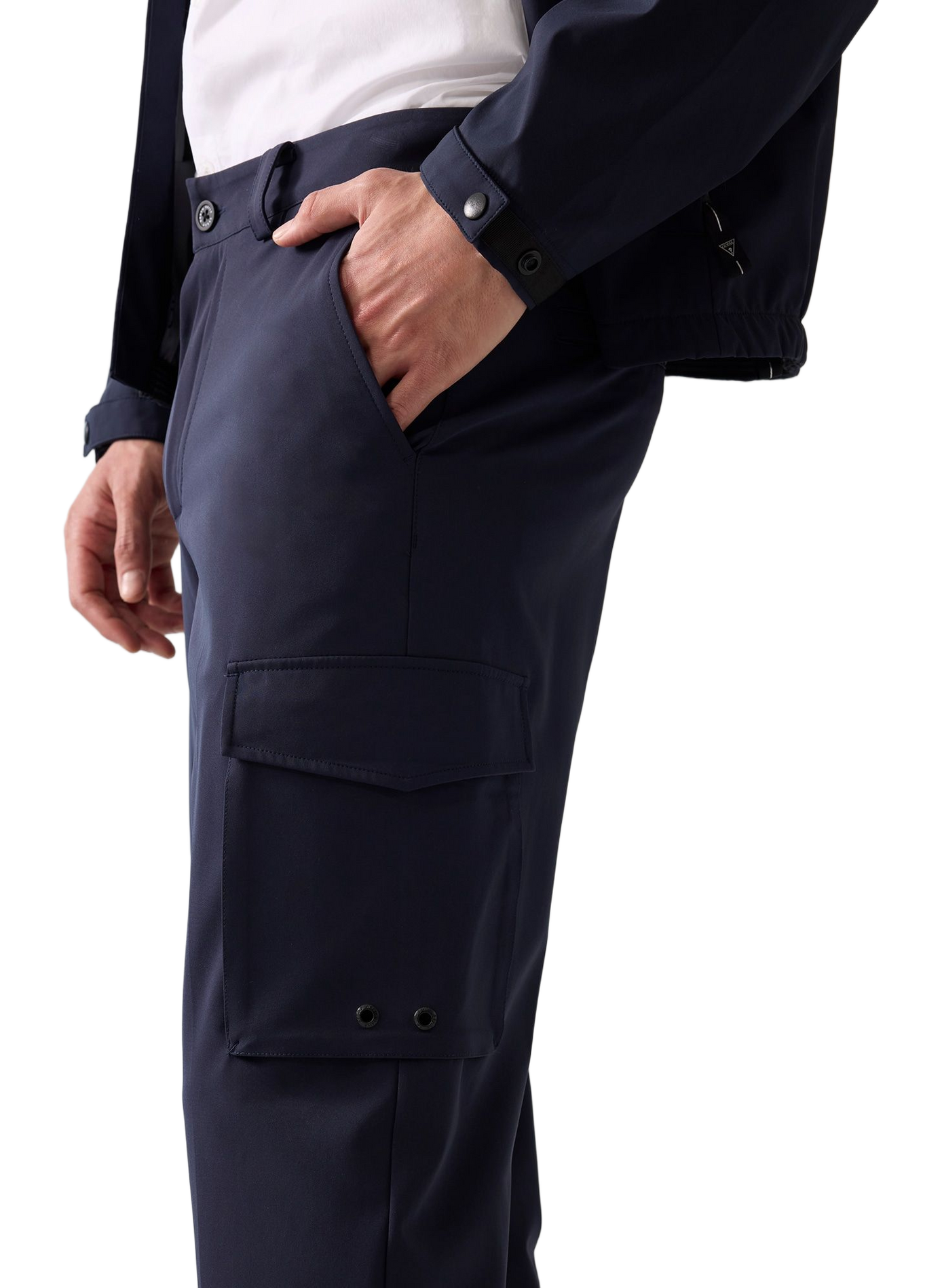 Plain cargo pants GUESS Blue