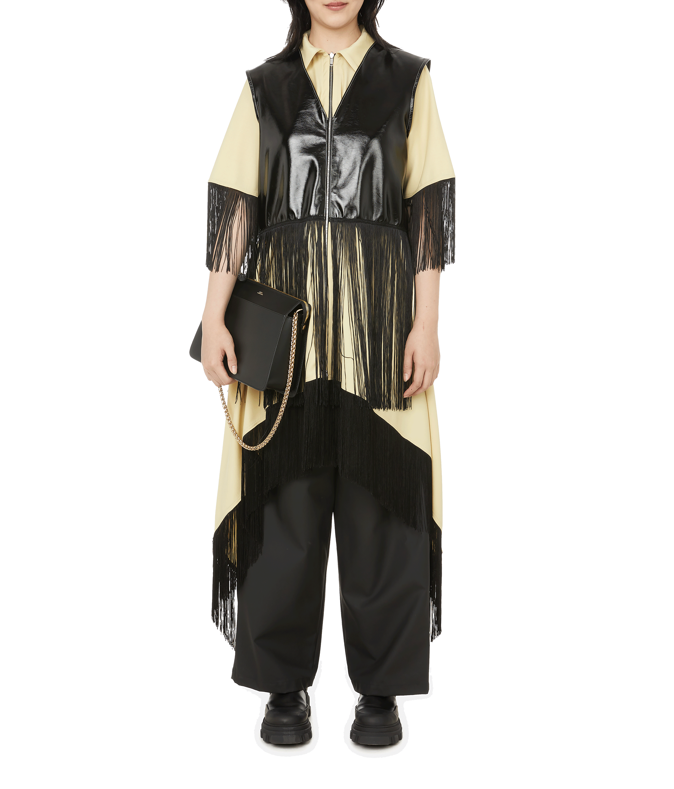 Reversible wool dress VICTORIA/TOMAS Beige