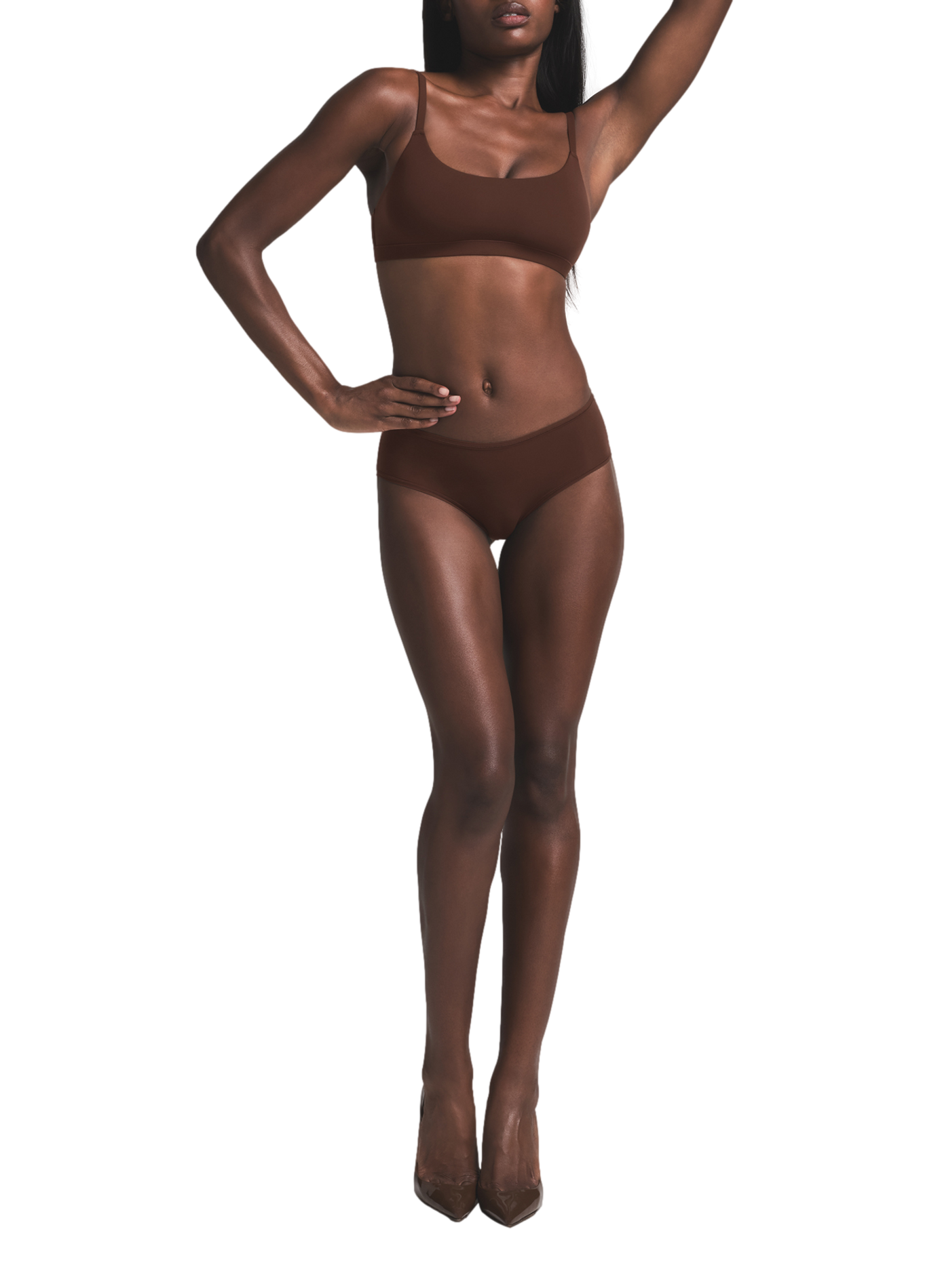 Solid mid-rise culottes SKIMS Brown