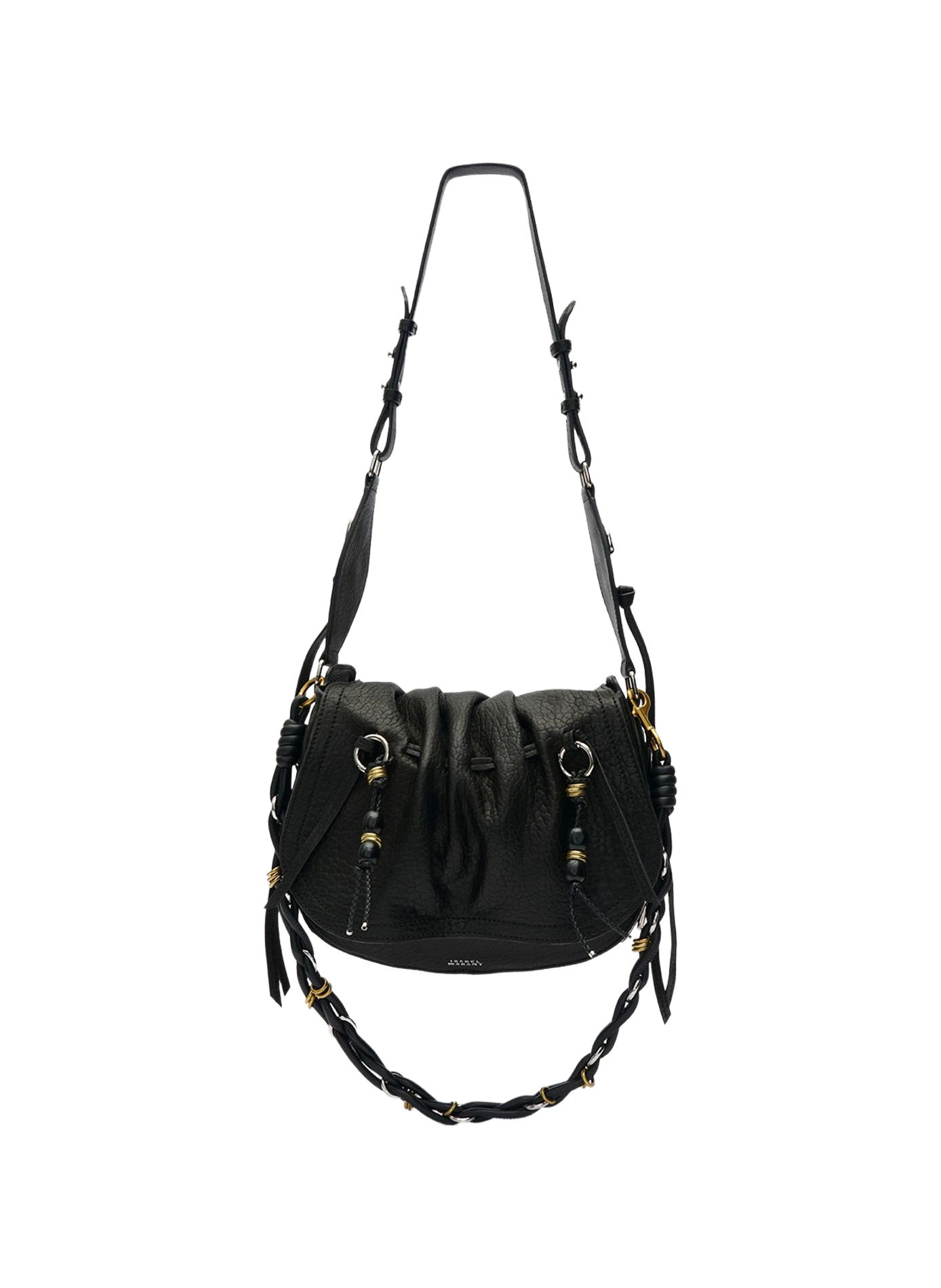 BOLTON shoulder bag in leather ISABEL MARANT Black