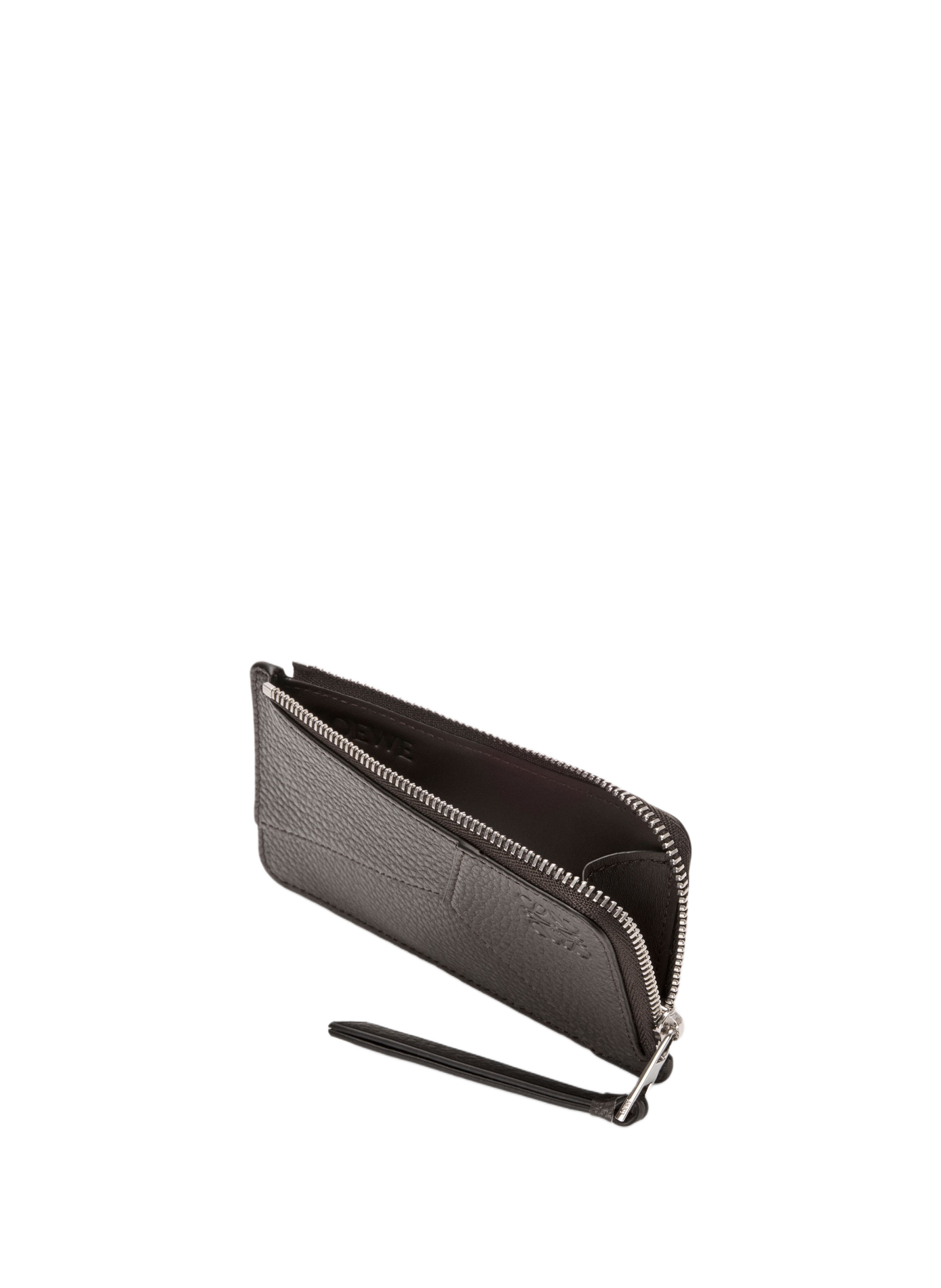 Porte-cartes puzzle en cuir de veau souple grainé LOEWE Gris
