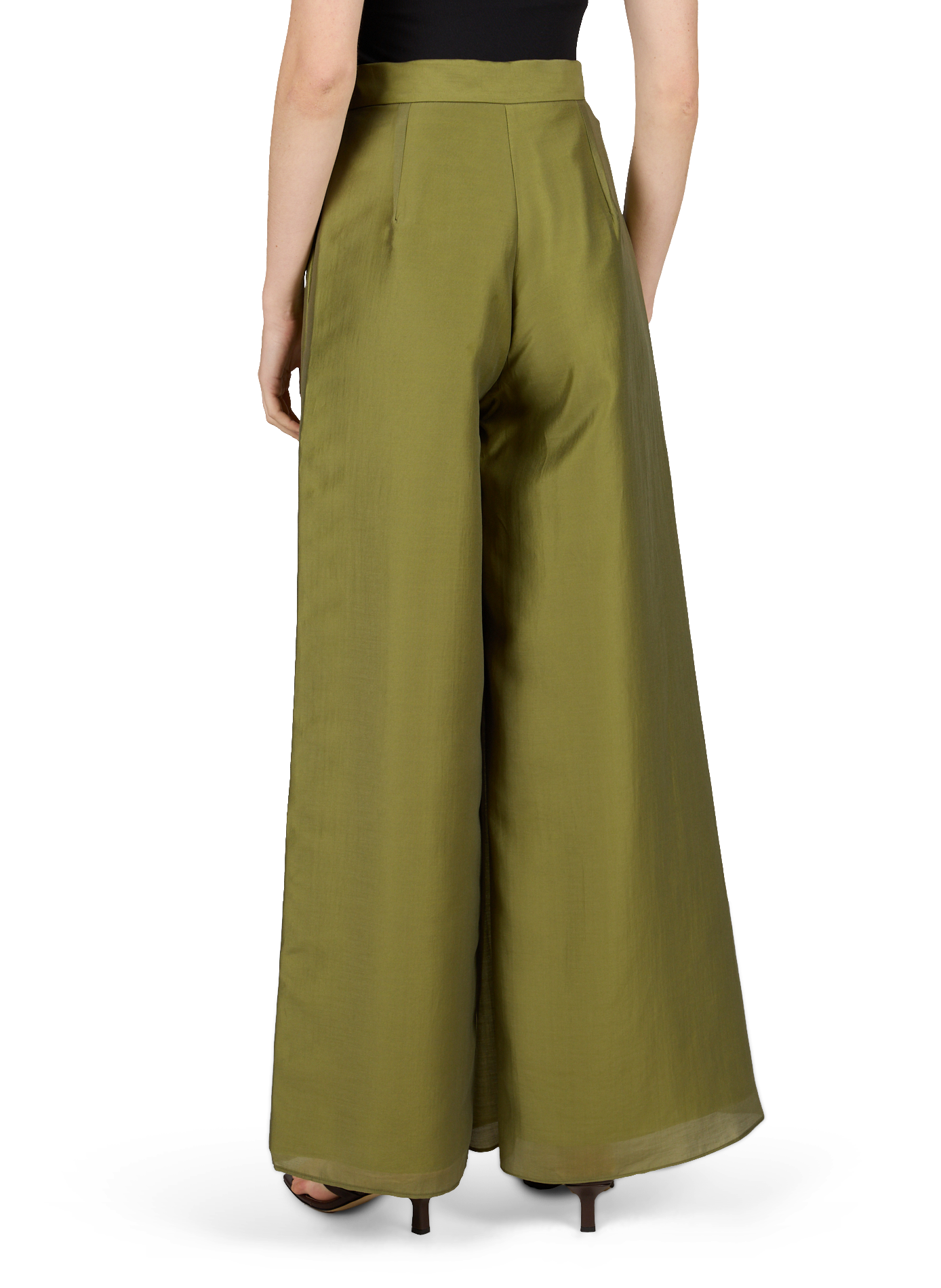 Pantalon avec doublure extérieure volantée MARQUES ALMEIDA Vert