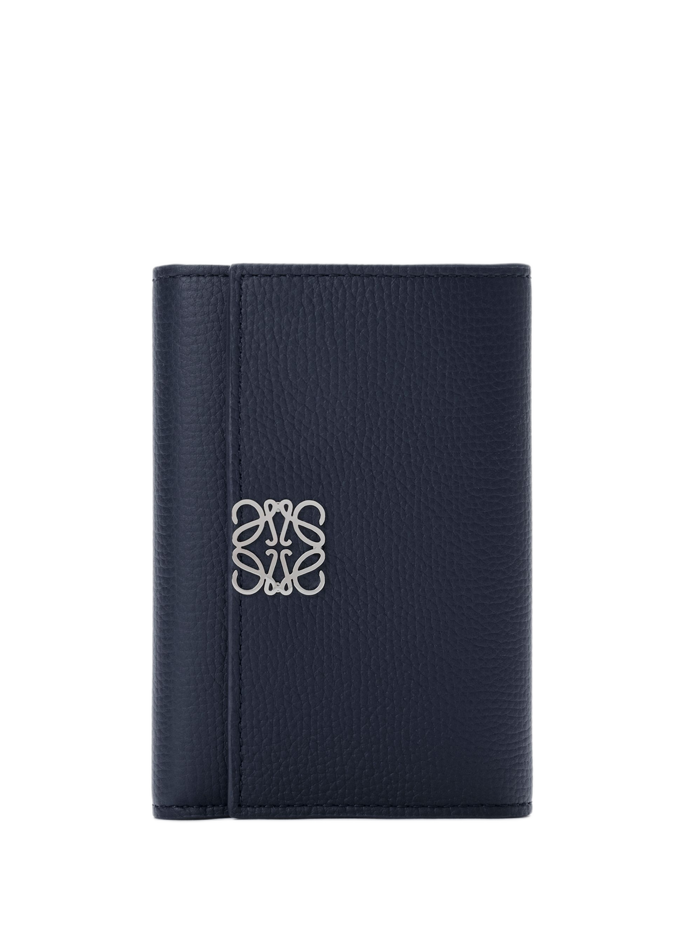 Verticale portefeuille van generfd kalfsleer LOEWE Blauw