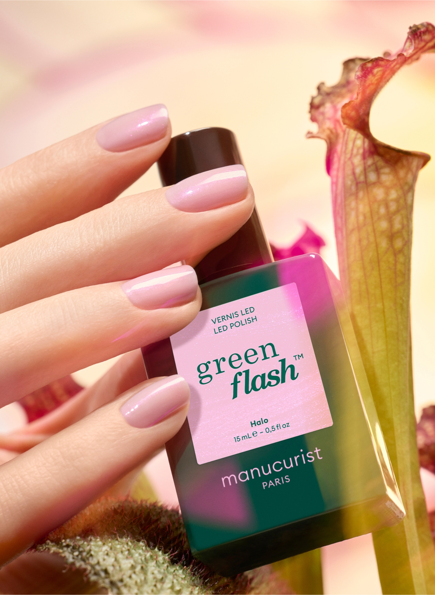 Esmalte de uñas Green Flash - Halo MANUCURIST Mauve laiteux glazed