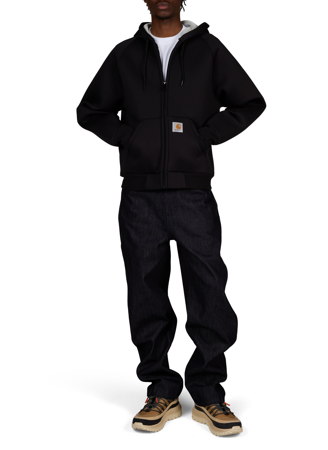 Sweat à capuche droit uni CARHARTT WIP Noir