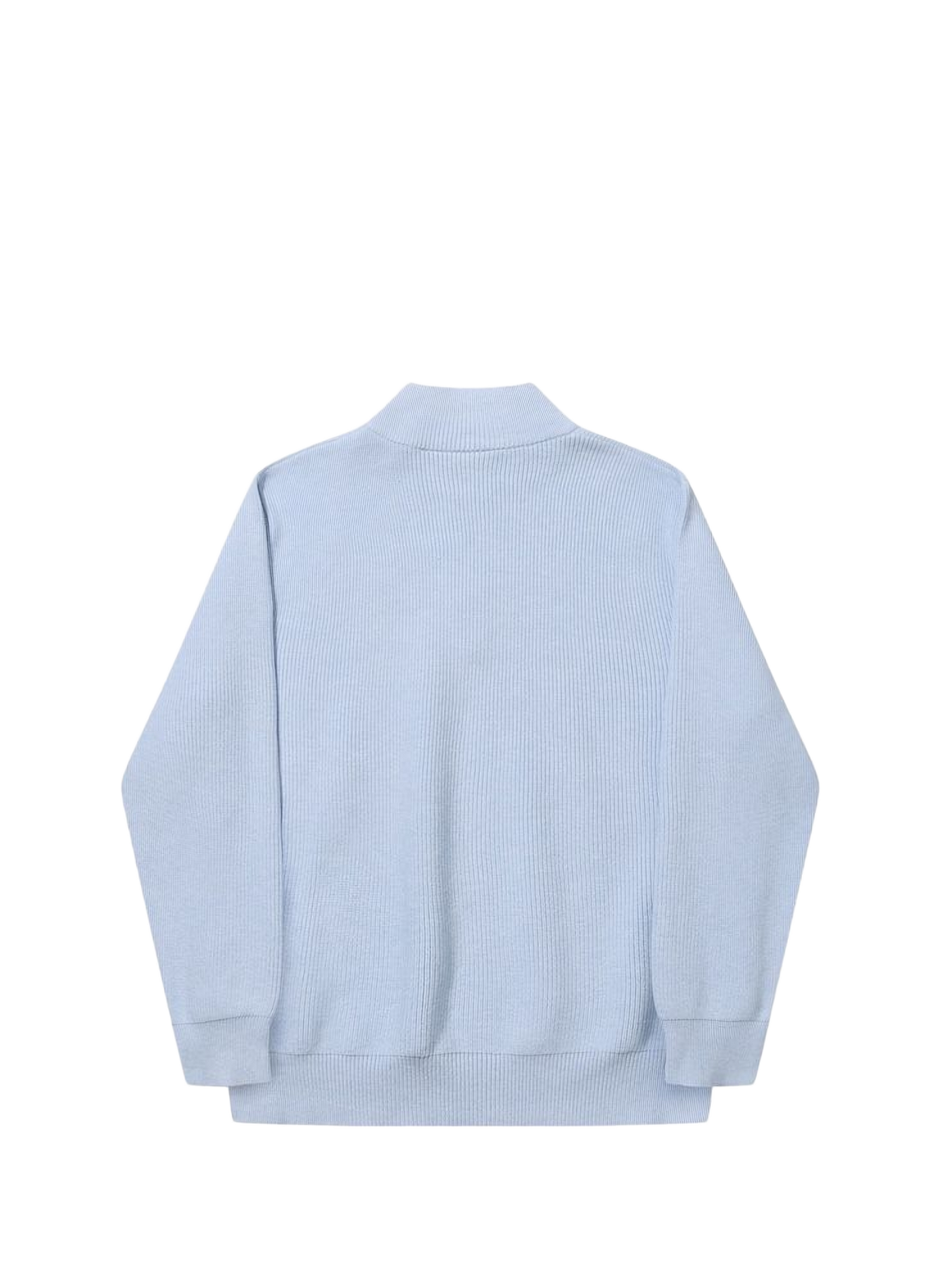 Pullover mit Stehkragen und Reißverschluss in Uni-Farbe HELAS CAPS Blau