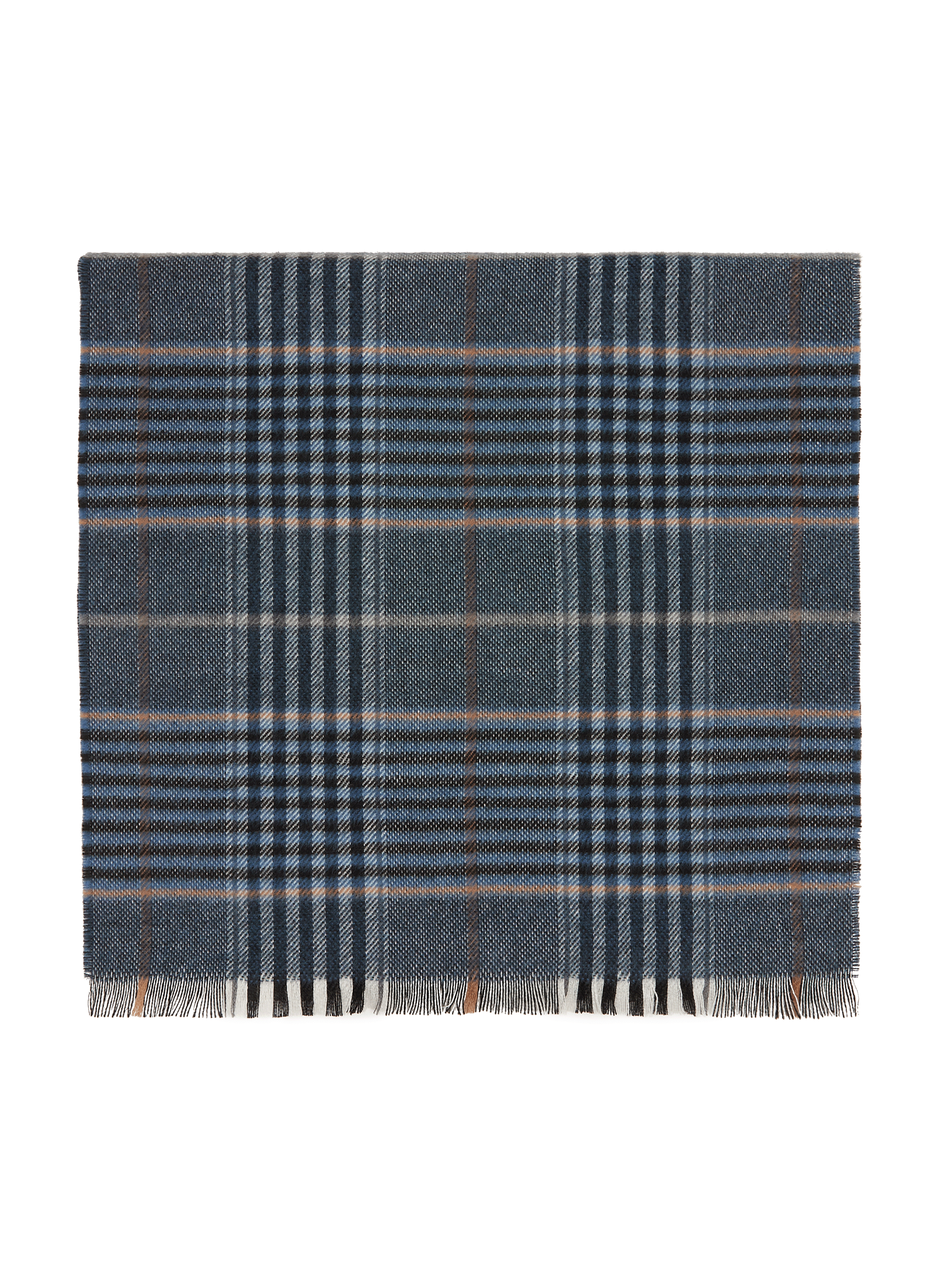 SAISON 1865 Check scarf Blue