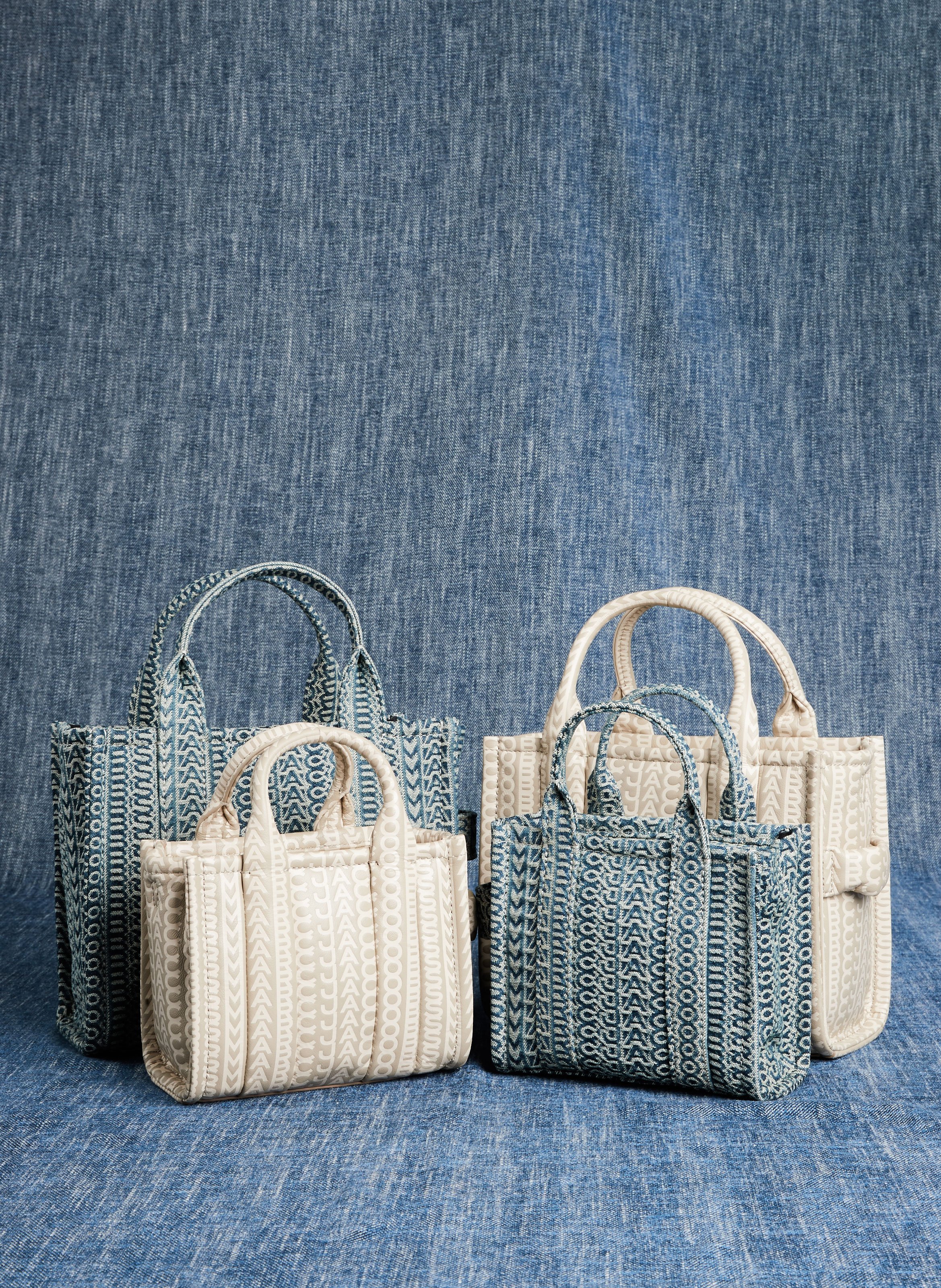 Sac The Mini Tote en coton MARC JACOBS Bleu