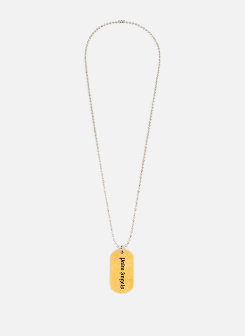 PALM ANGELS Gold Brass Necklace 