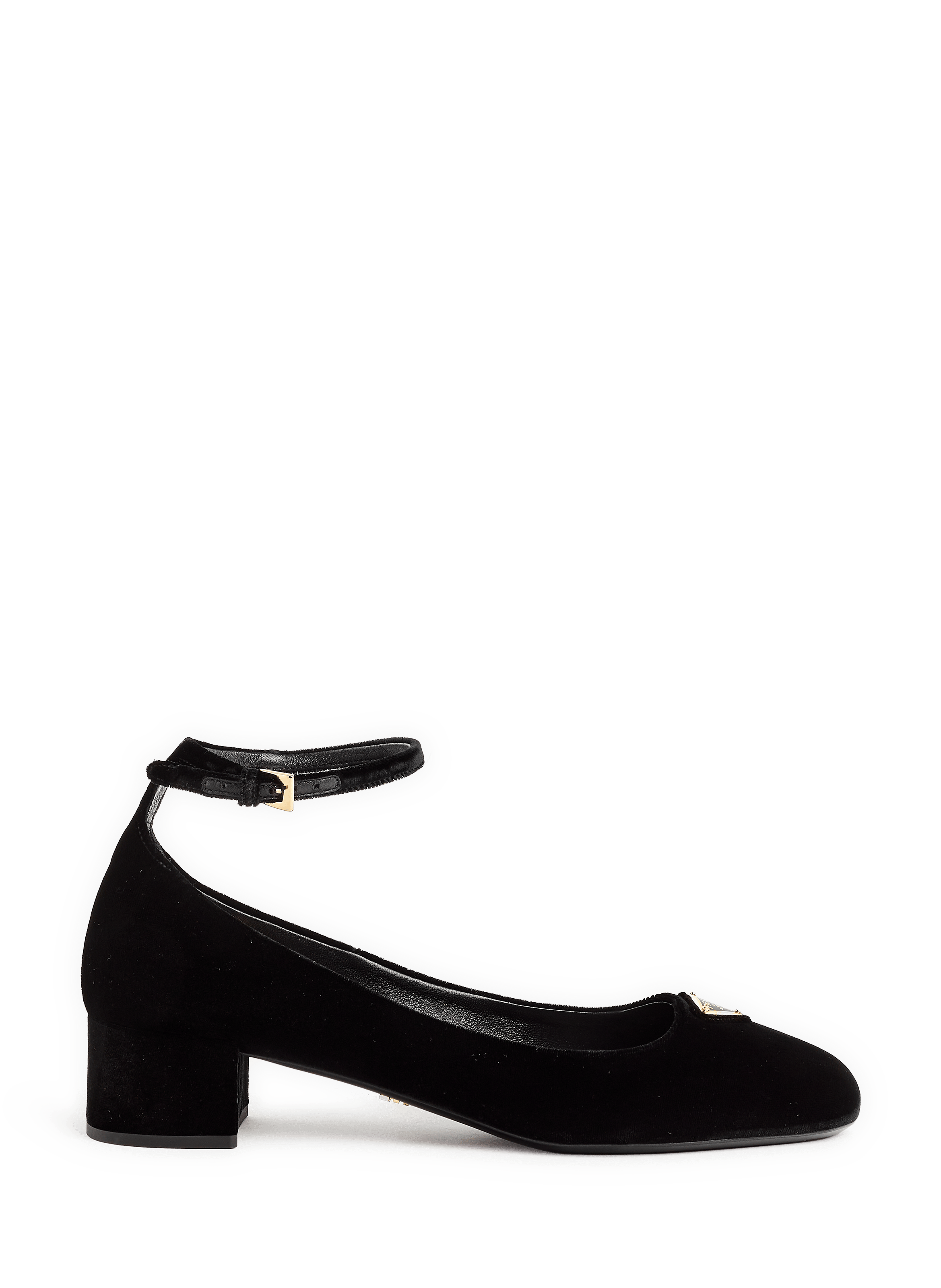 Velvet heels PRADA Black