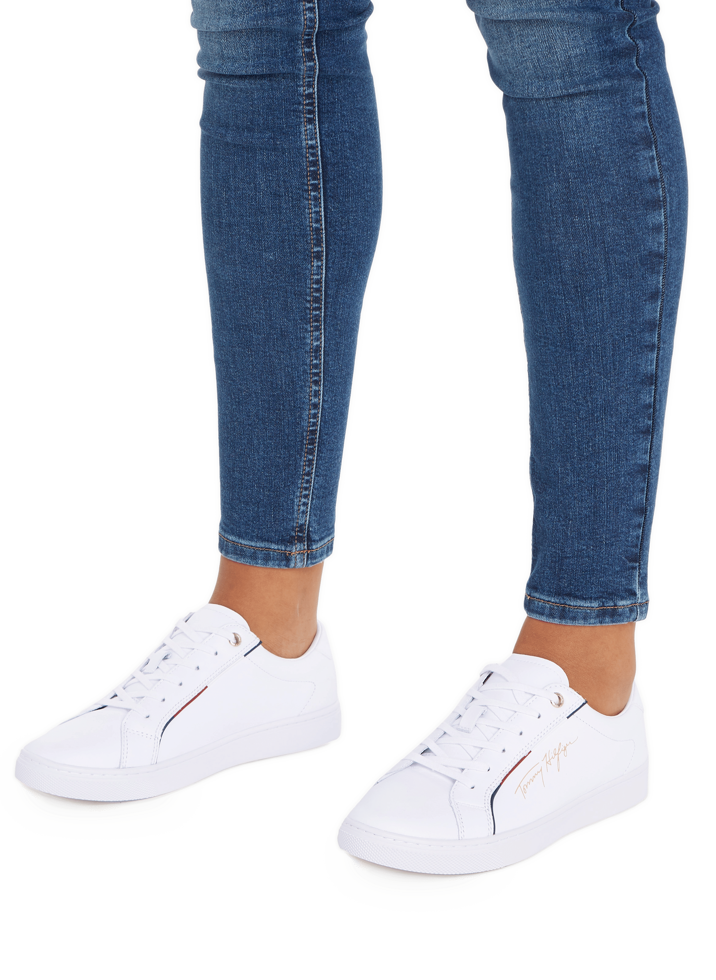 Baskets en cuir Blanc