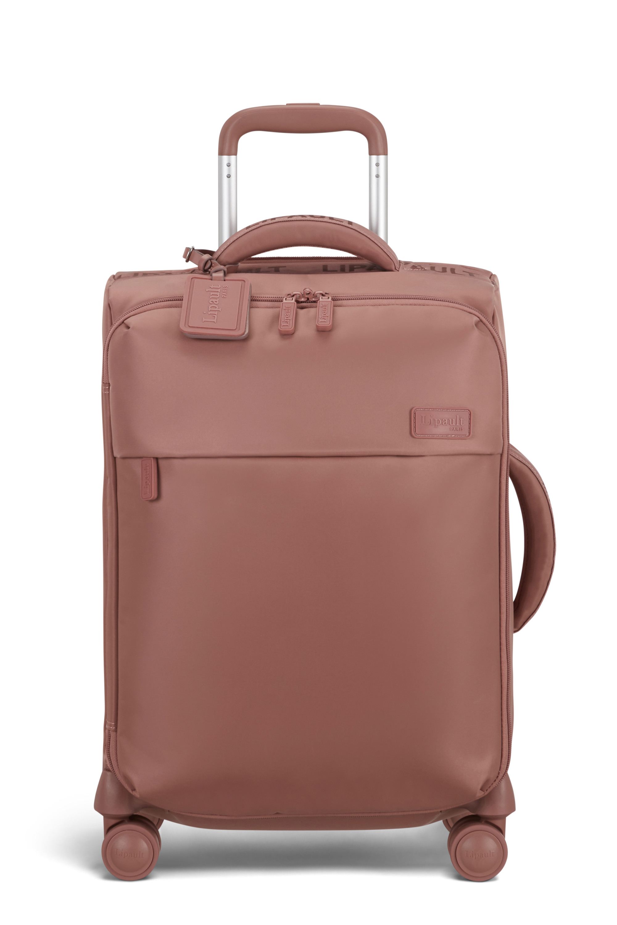 Plume valise 4 roues taille s LIPAULT PARIS Rose