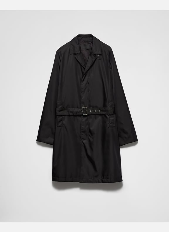 Manteau en re-nylon Noir by PRADA PRADA Manteau en re-nylon Noir