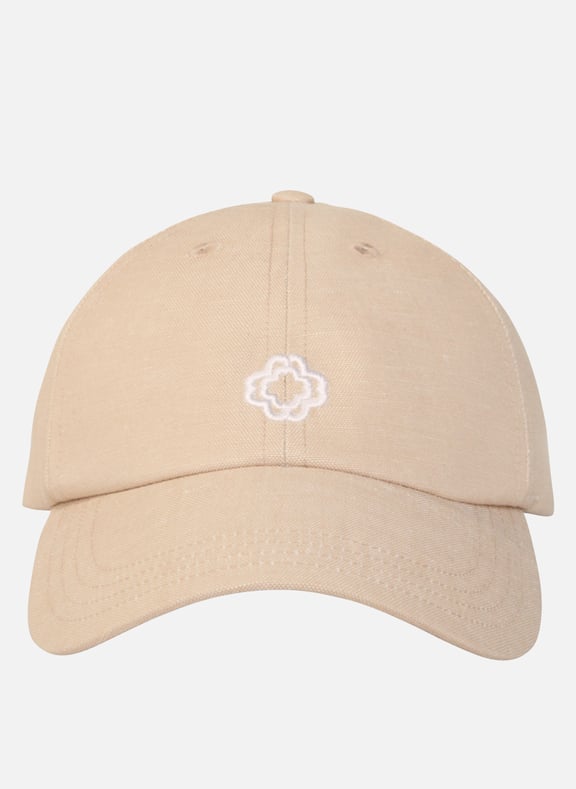 Casquette en lin mélangé Beige by MAJE MAJE Casquette en lin mélangé Beige