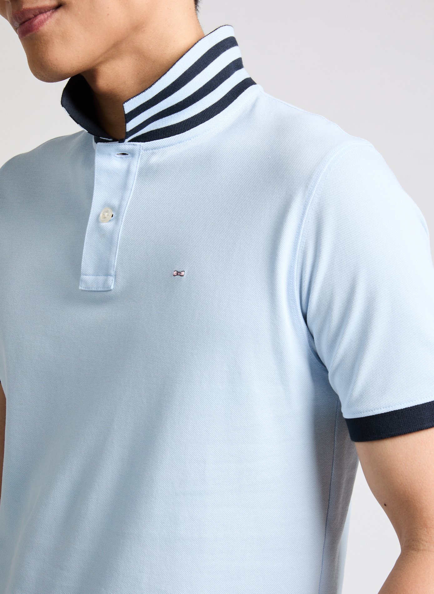 Polo manches courtes en coton EDEN PARK Bleu