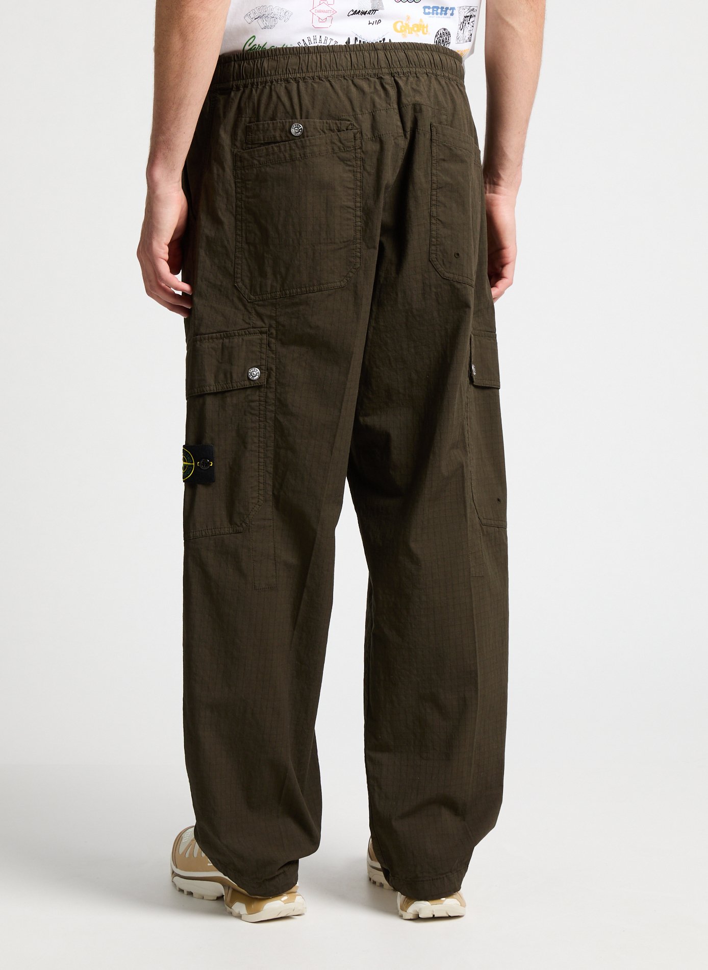 Cotton Cargo Pants STONE ISLAND Green