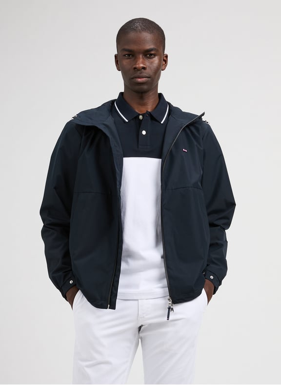 Recycled polyester-blend windbreaker jacket Blue by EDEN PARK EDEN PARK Recycled polyester-blend windbreaker jacket Blue