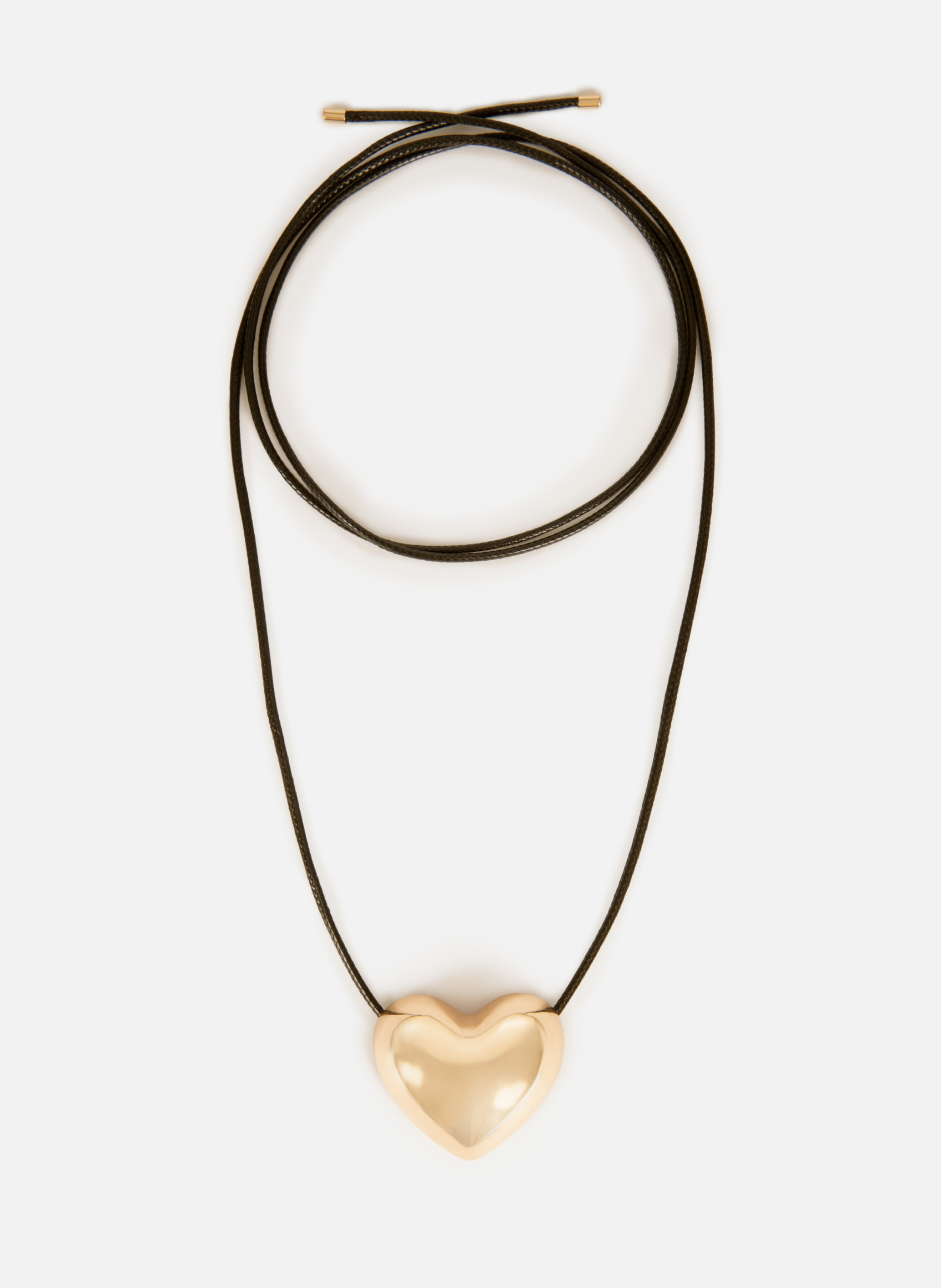 Collier pendentif cœur strassé THE KOOPLES Jaune
