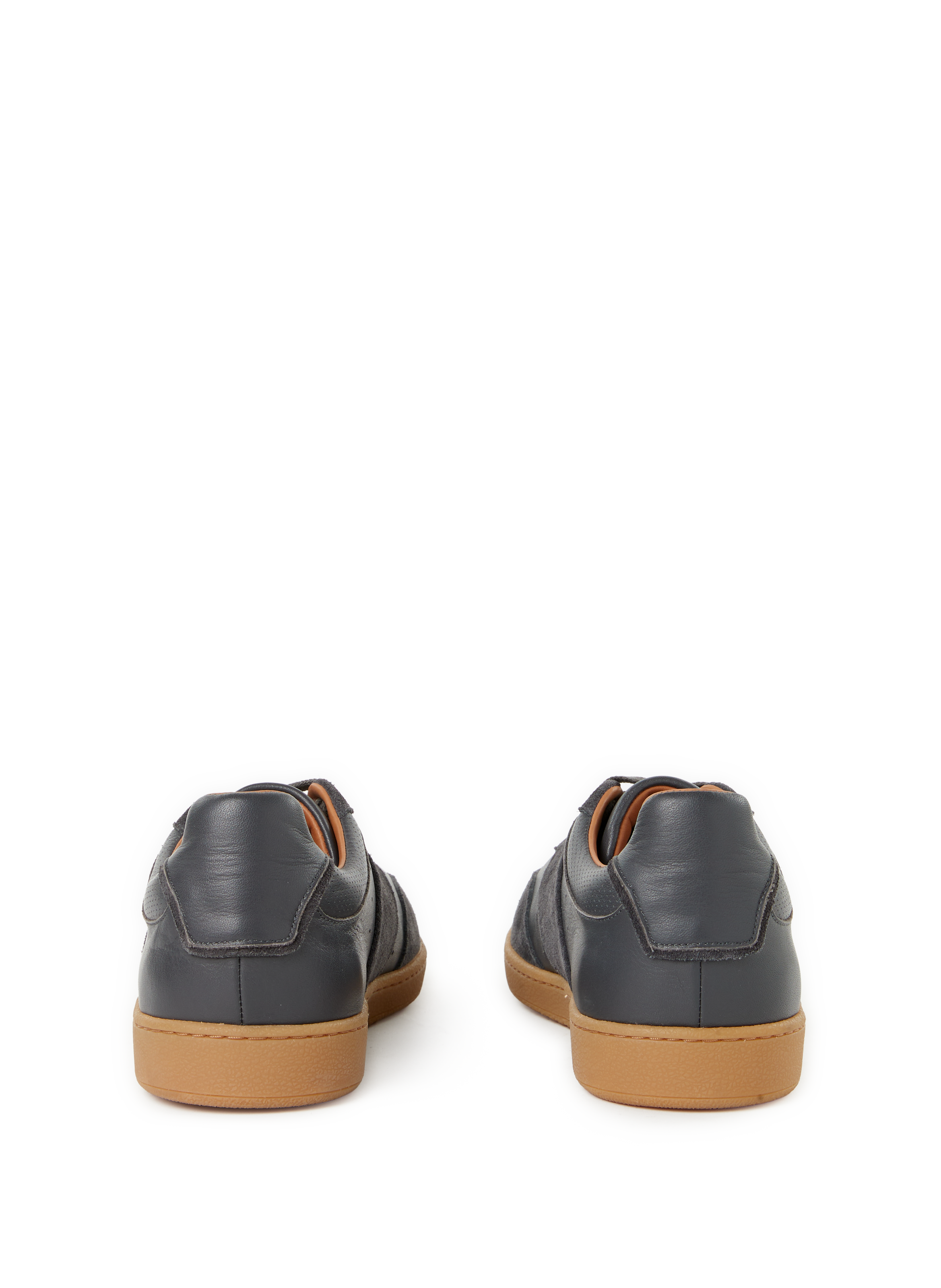 Baskets Saloon en cuir et coton mélangés SAISON 1865 Gris
