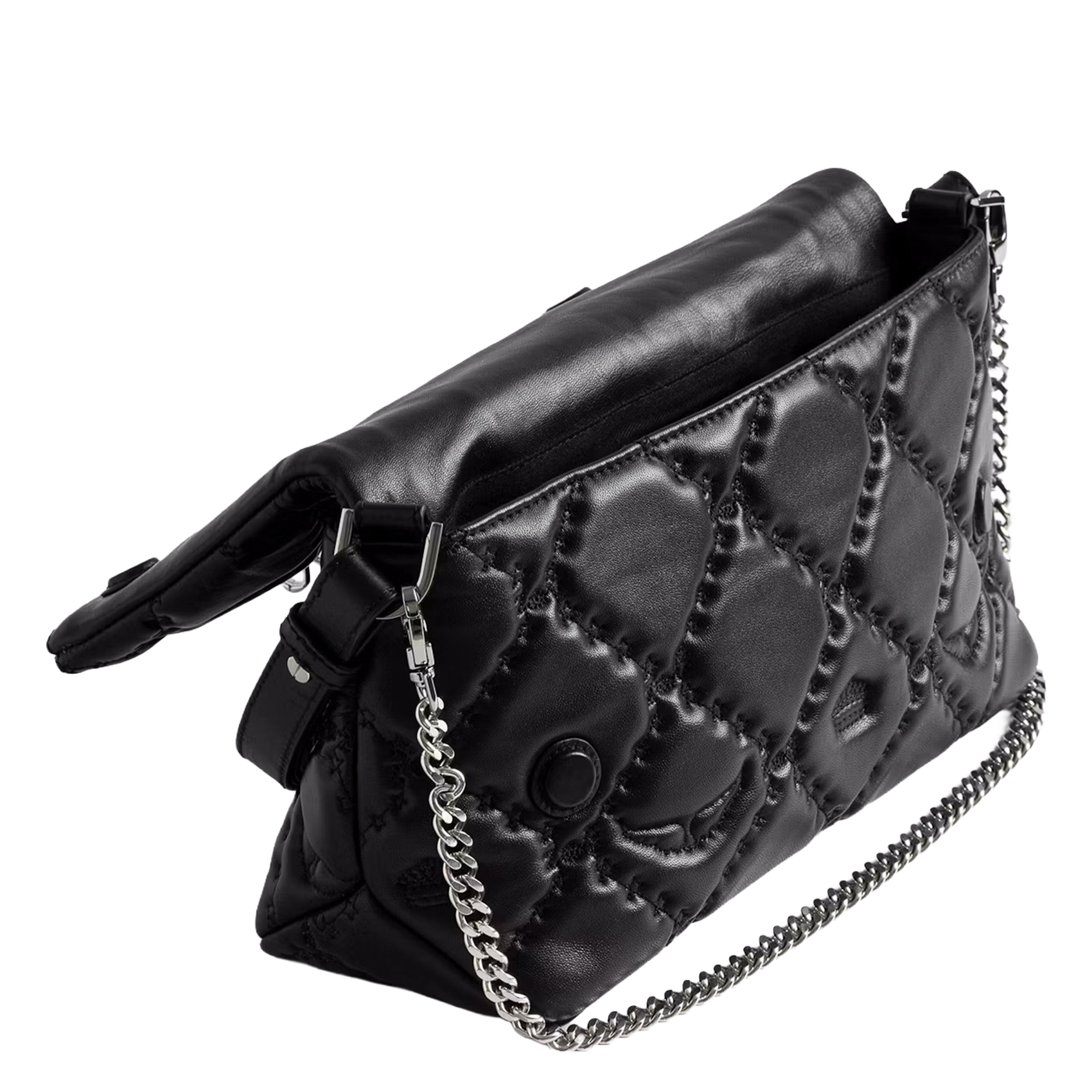 Sac bandoulière en cuir rocky ii ZADIG&VOLTAIRE Noir