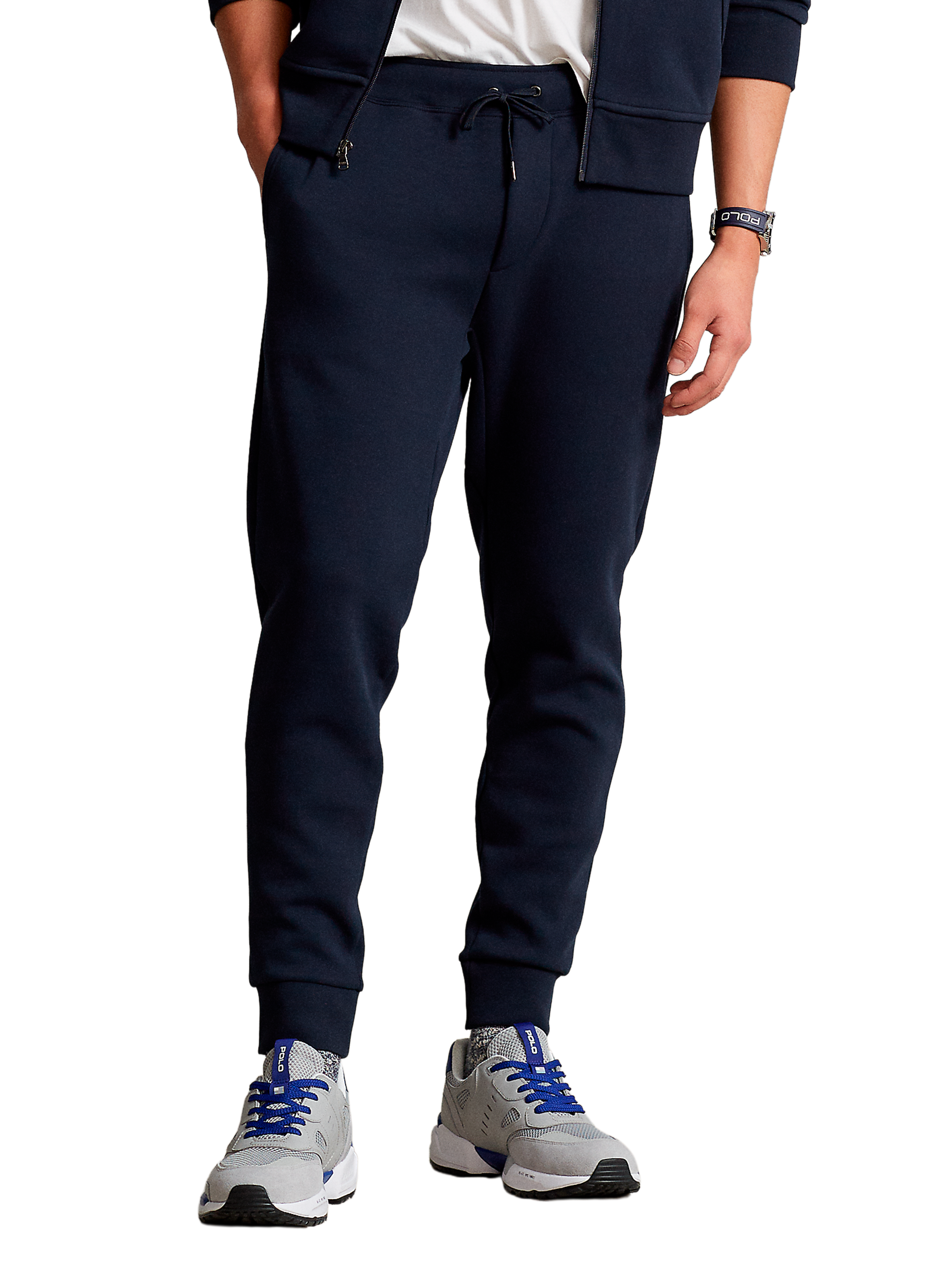 POLO RALPH LAUREN Cotton-blend joggers Blue