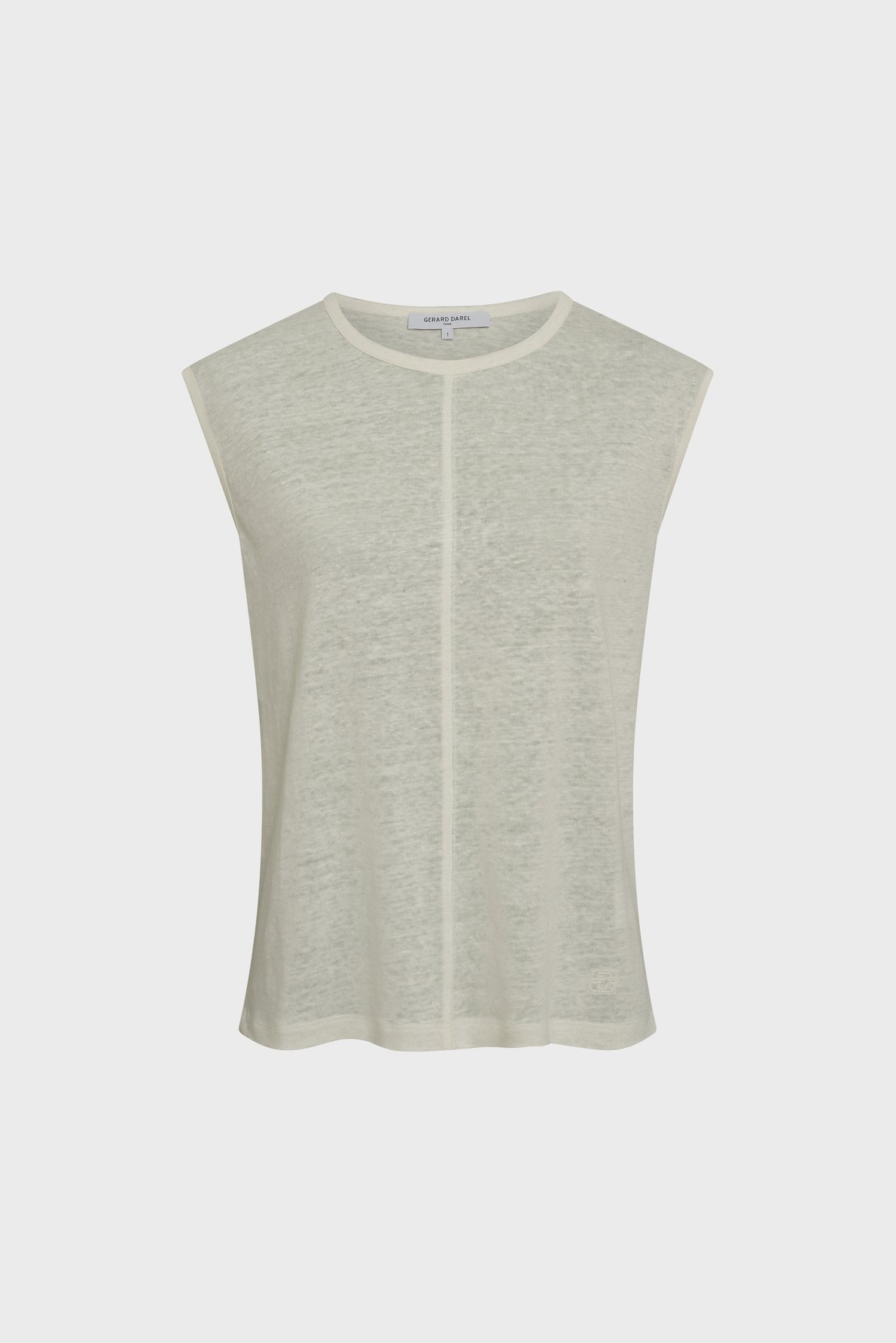 Débardeur en lin - michele GERARD DAREL Blanc