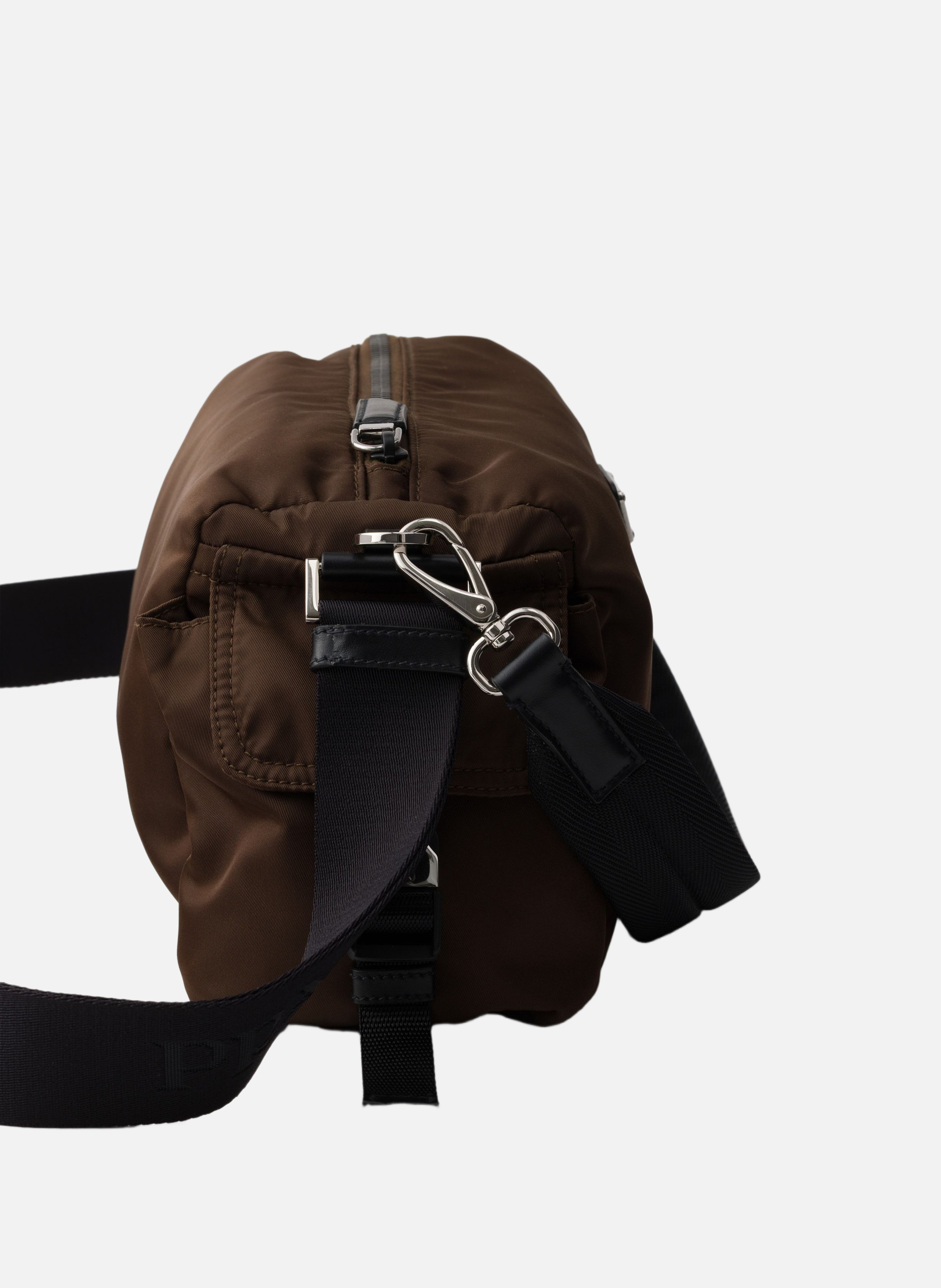Sac prada explore en re-nylon et cuir PRADA Marron