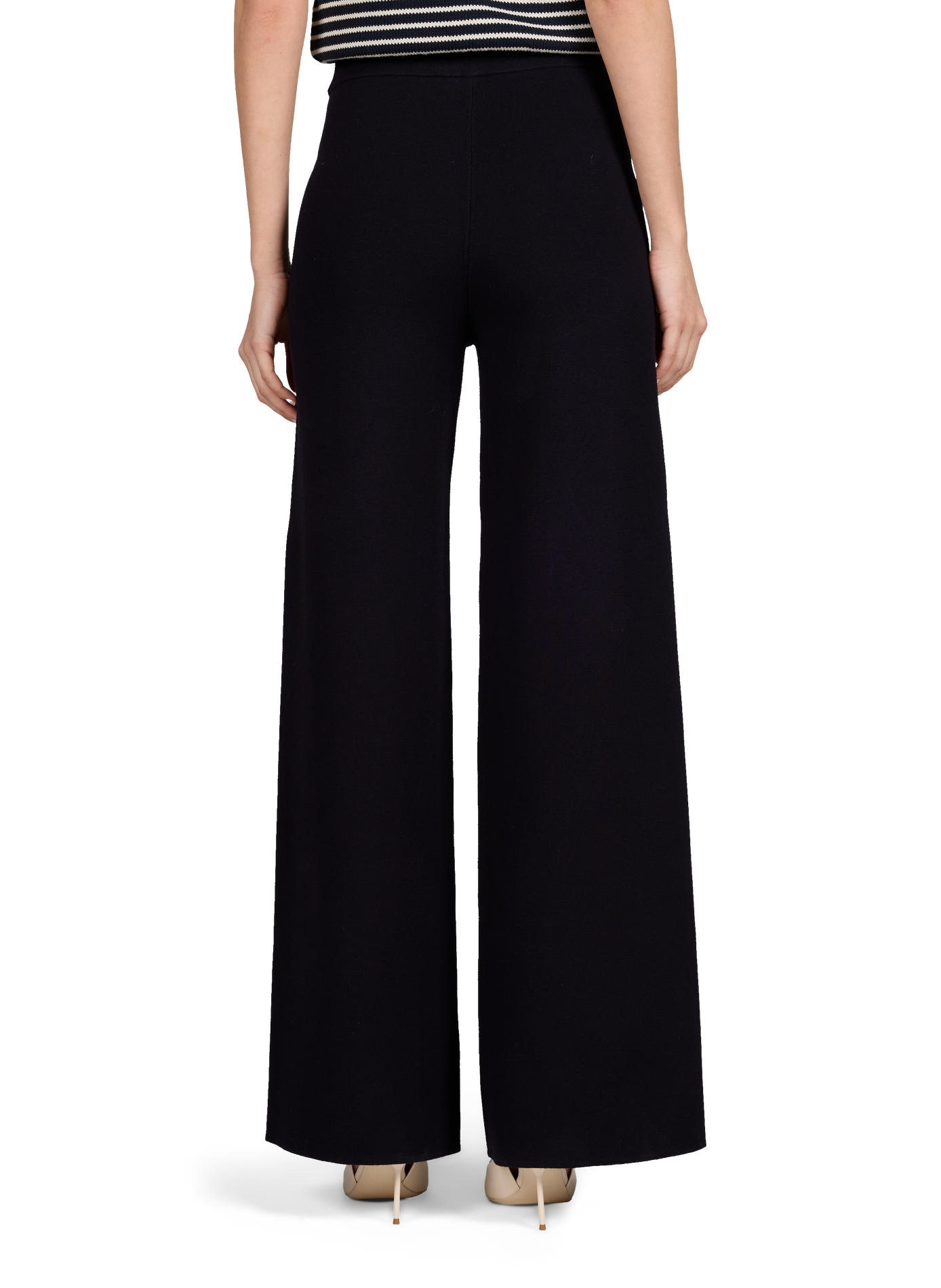 Striped sleeveless cotton blend sweater MAX MARA WEEK END Blue