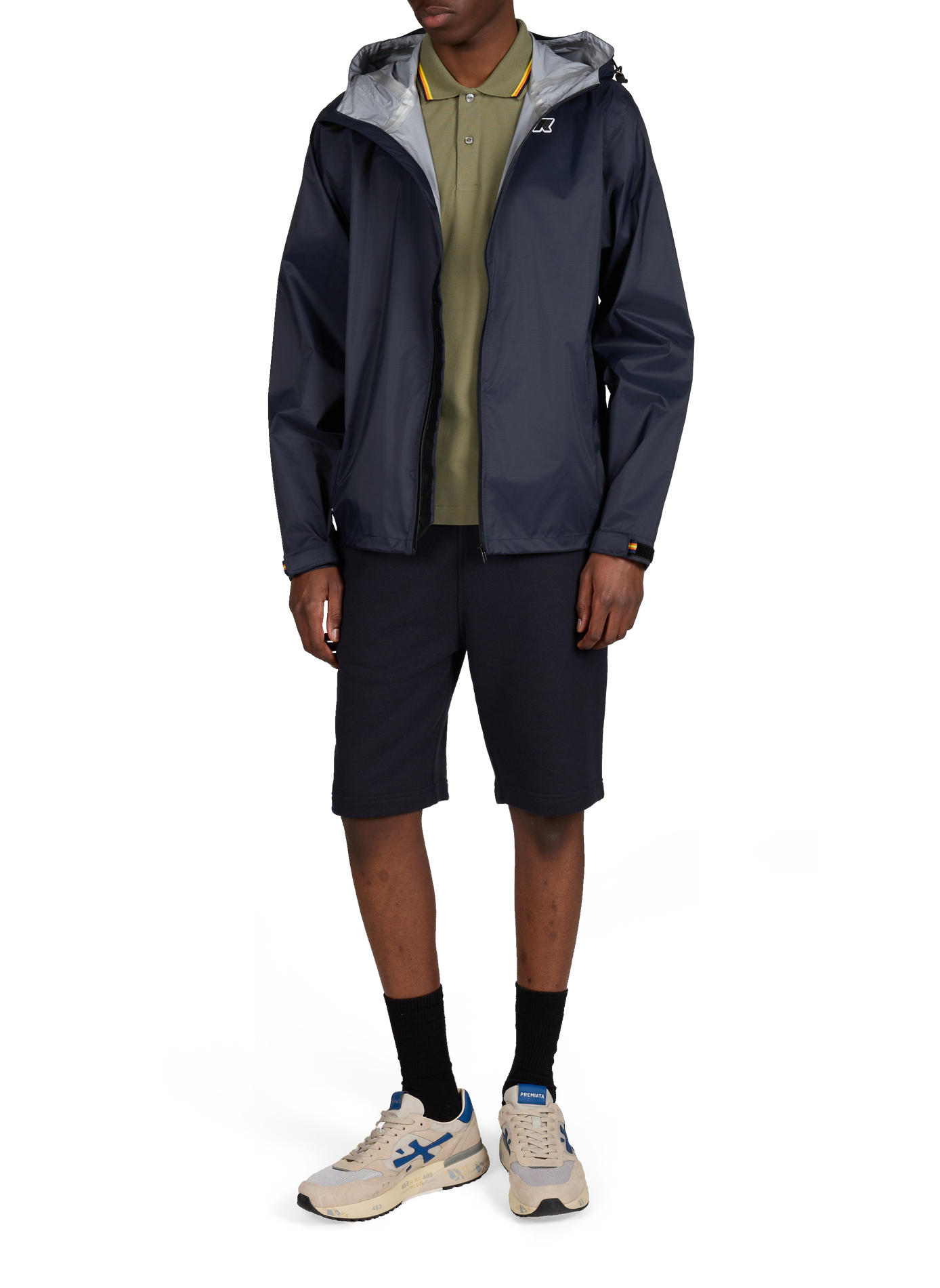 Parka à capuche K-WAY Bleu