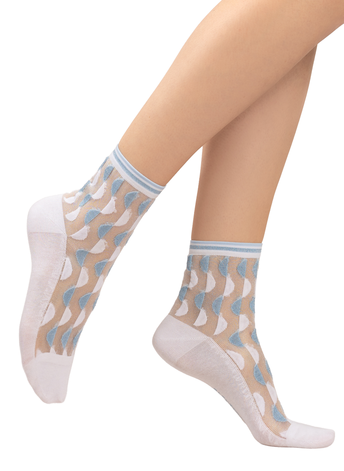 Chaussettes courtes géométriques BLEUFORÊT Multicolore