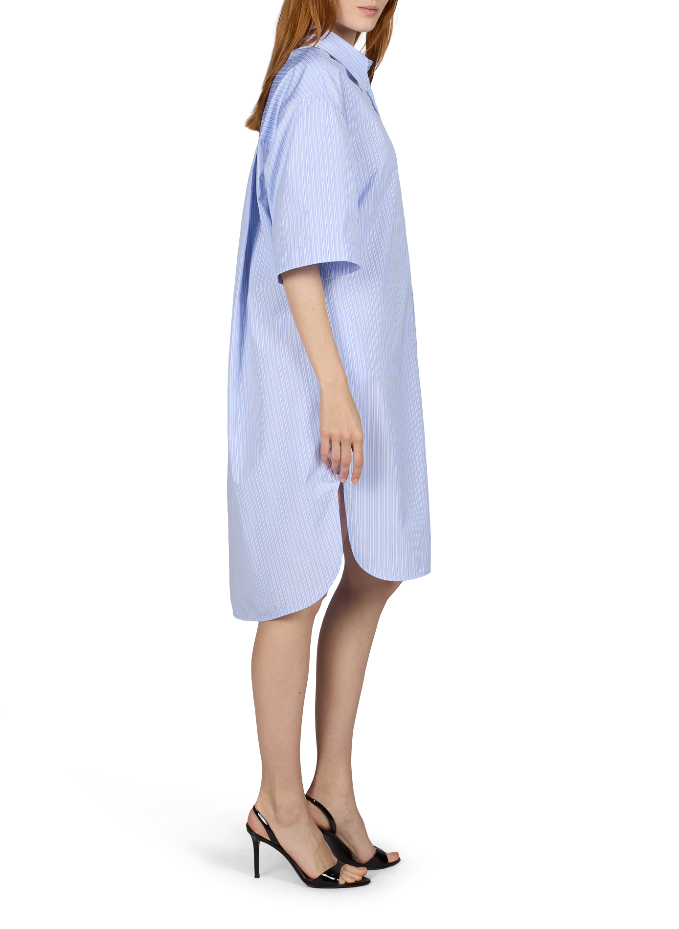 Chiara Striped Cotton Shirt Dress A.P.C. Blue