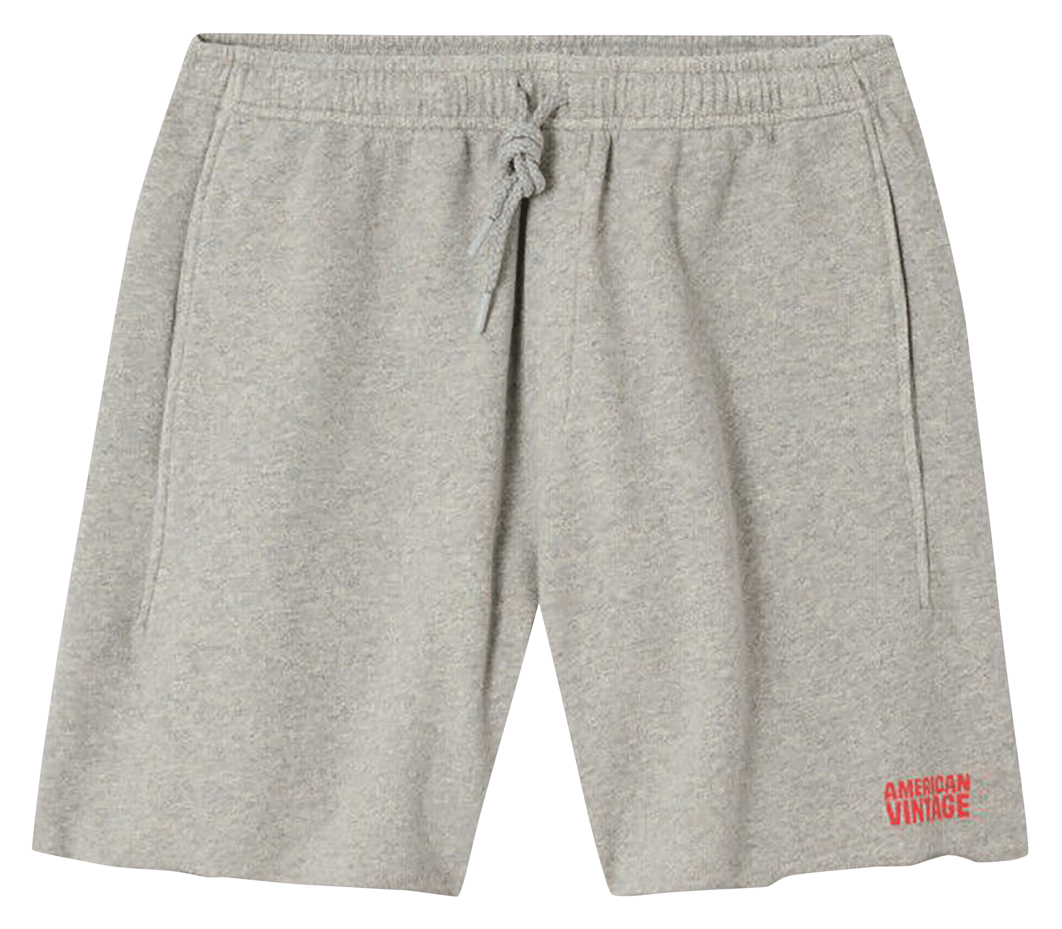 Short droit en coton bio mélangé nyzzow AMERICAN VINTAGE Gris