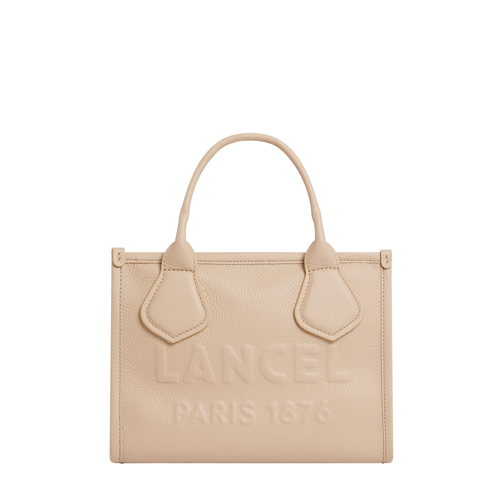 Zipped tote bag small jour by lancel in leather LANCEL Beige