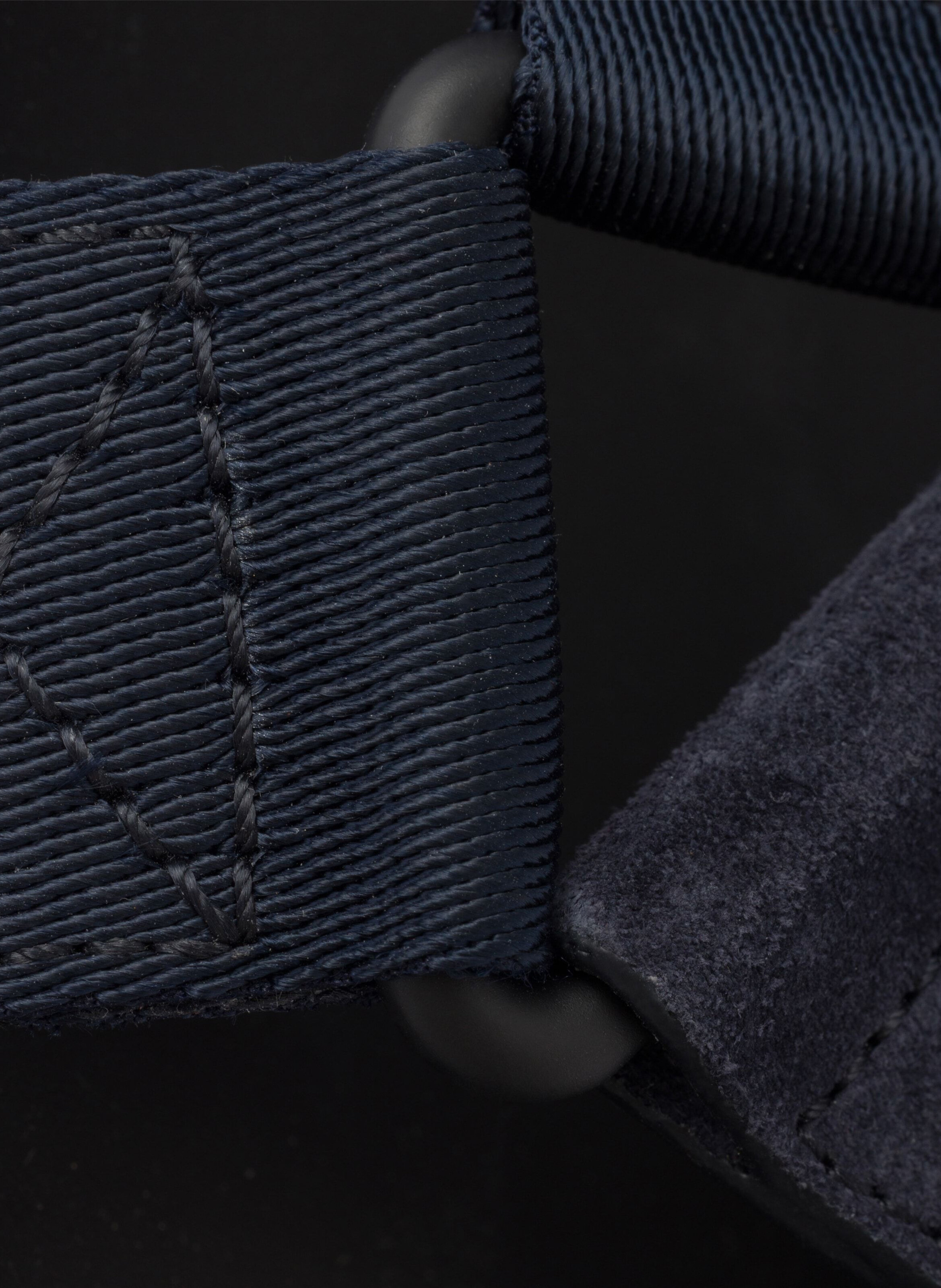 Sandale sportive en veau velours et toile | Bleu PRADA Homme