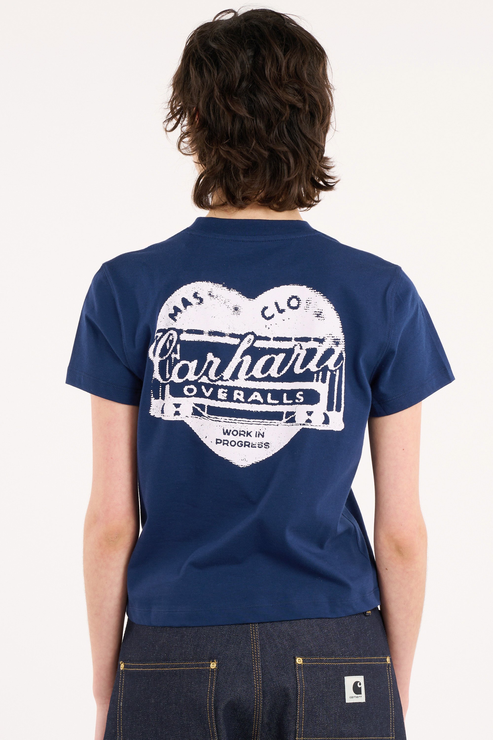 T-shirt w' s/s garble t-shirt CARHARTT WIP Bleu