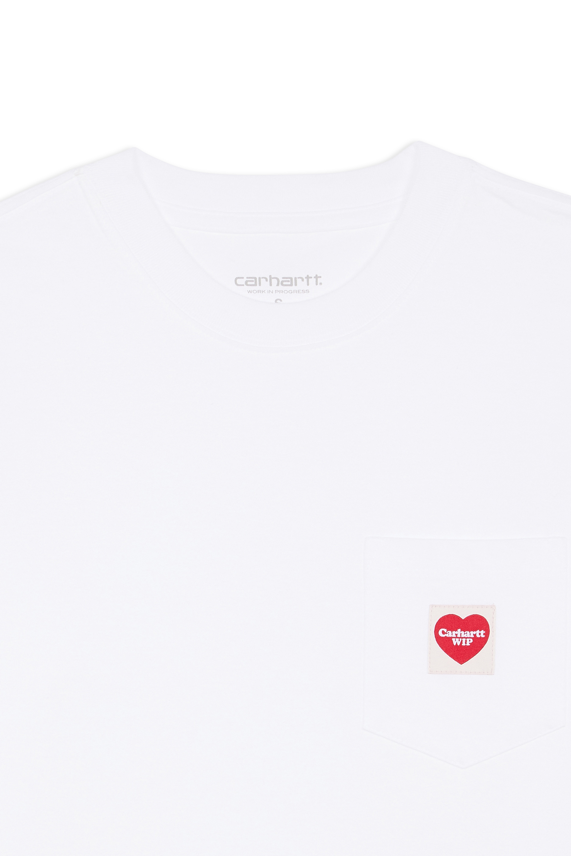 T-shirt w' s/s pocket heart t-shirt CARHARTT WIP Blanc
