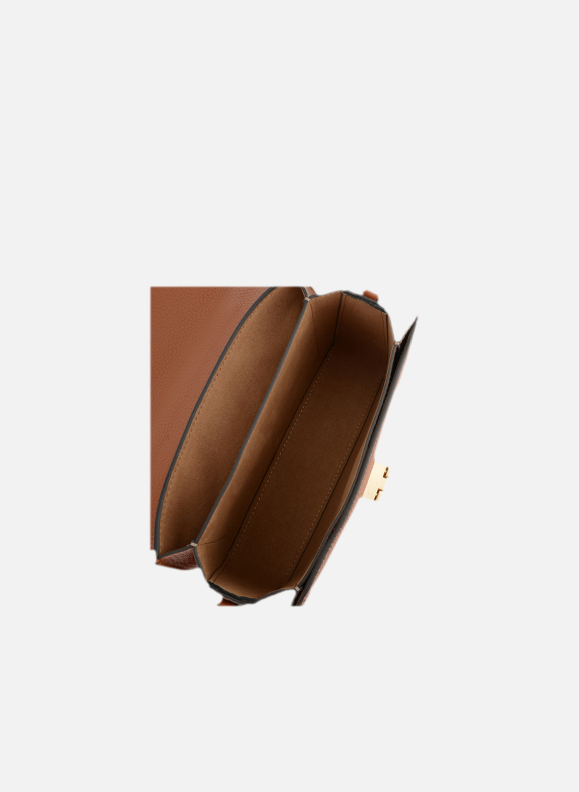 Auteuil | sac à main en cuir de vachette POURCHET Marron