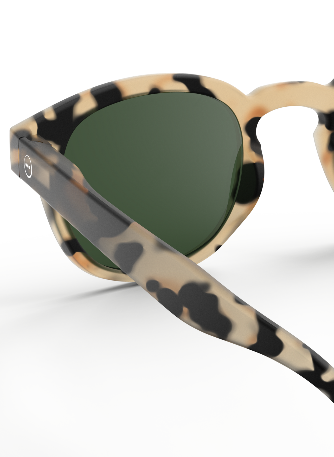 Round tie-dye sunglasses IZIPIZI Brown