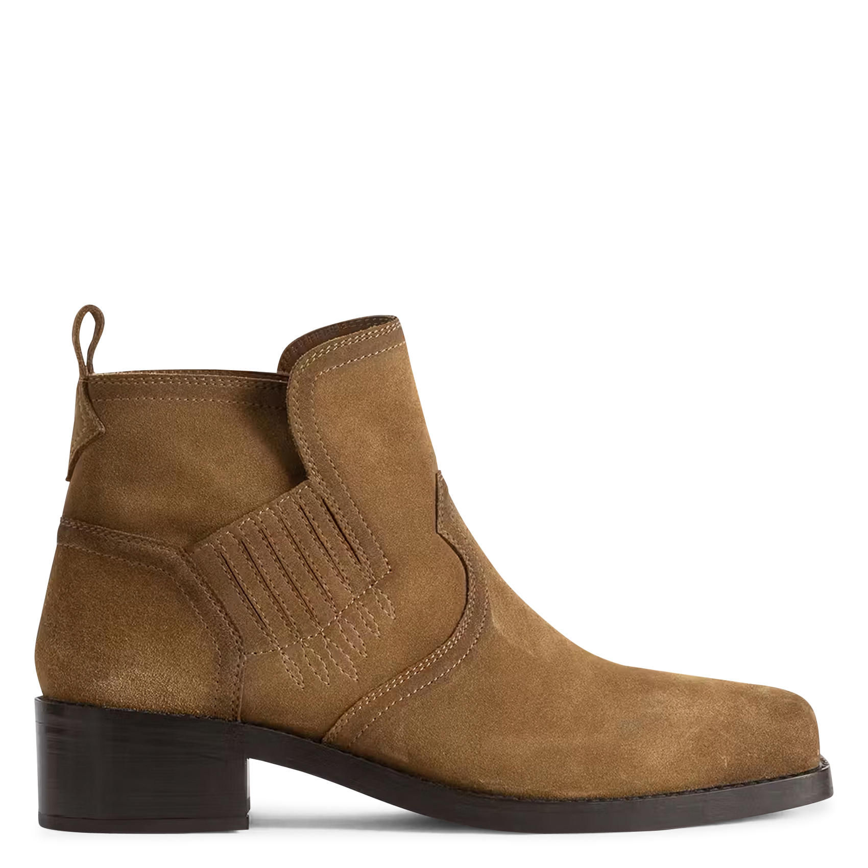 Vierkante nepleren enkellaarsjes Igata ZADIG&VOLTAIRE Bruin