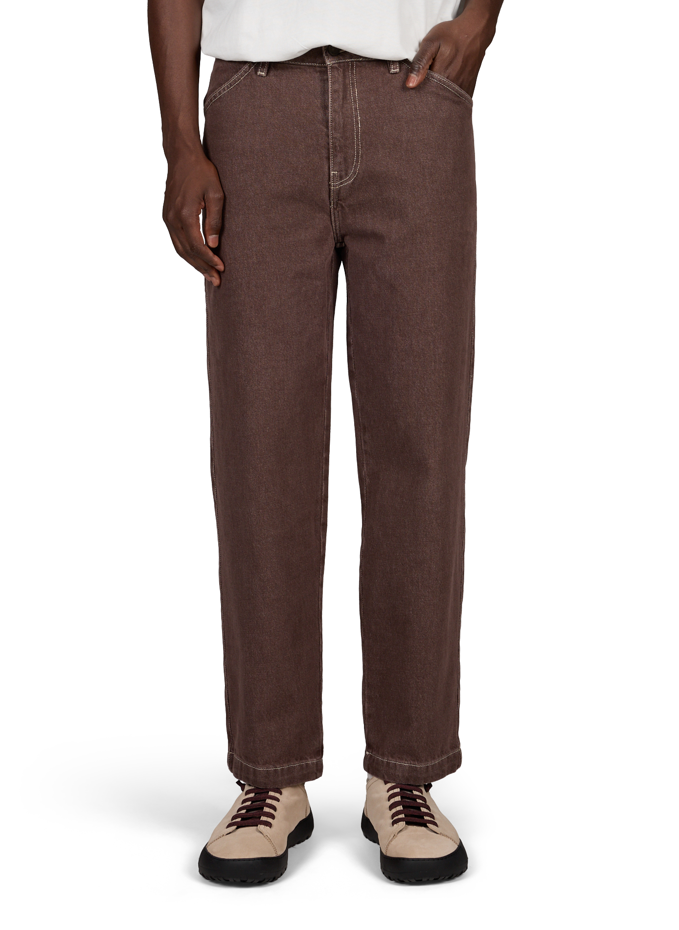 Cotton jeans FAGUO Brown