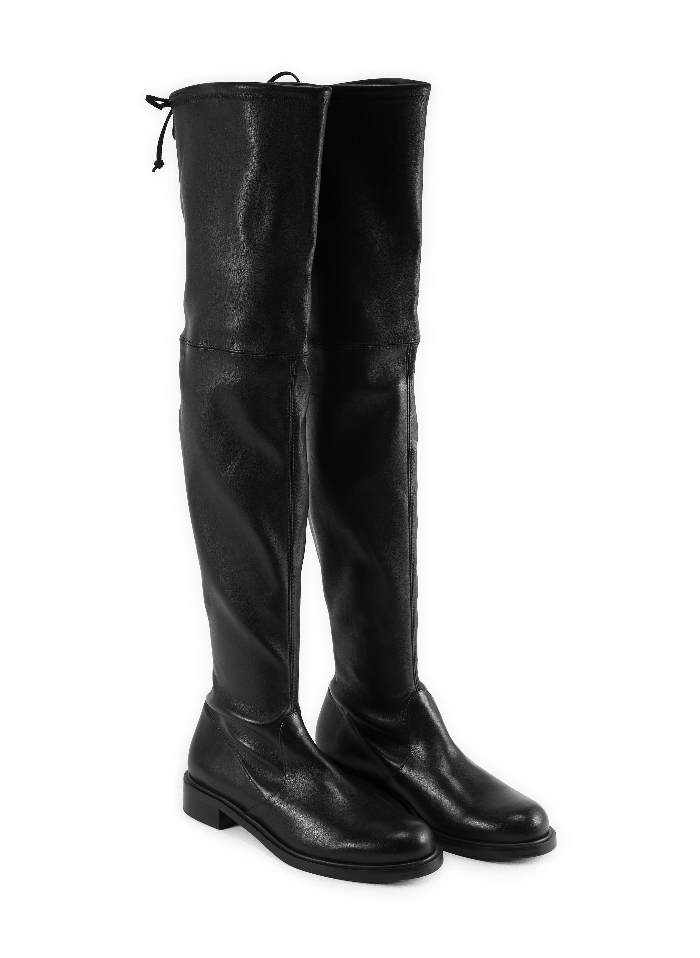 Plain GISELELA flat boots STUART WEITZMAN Black