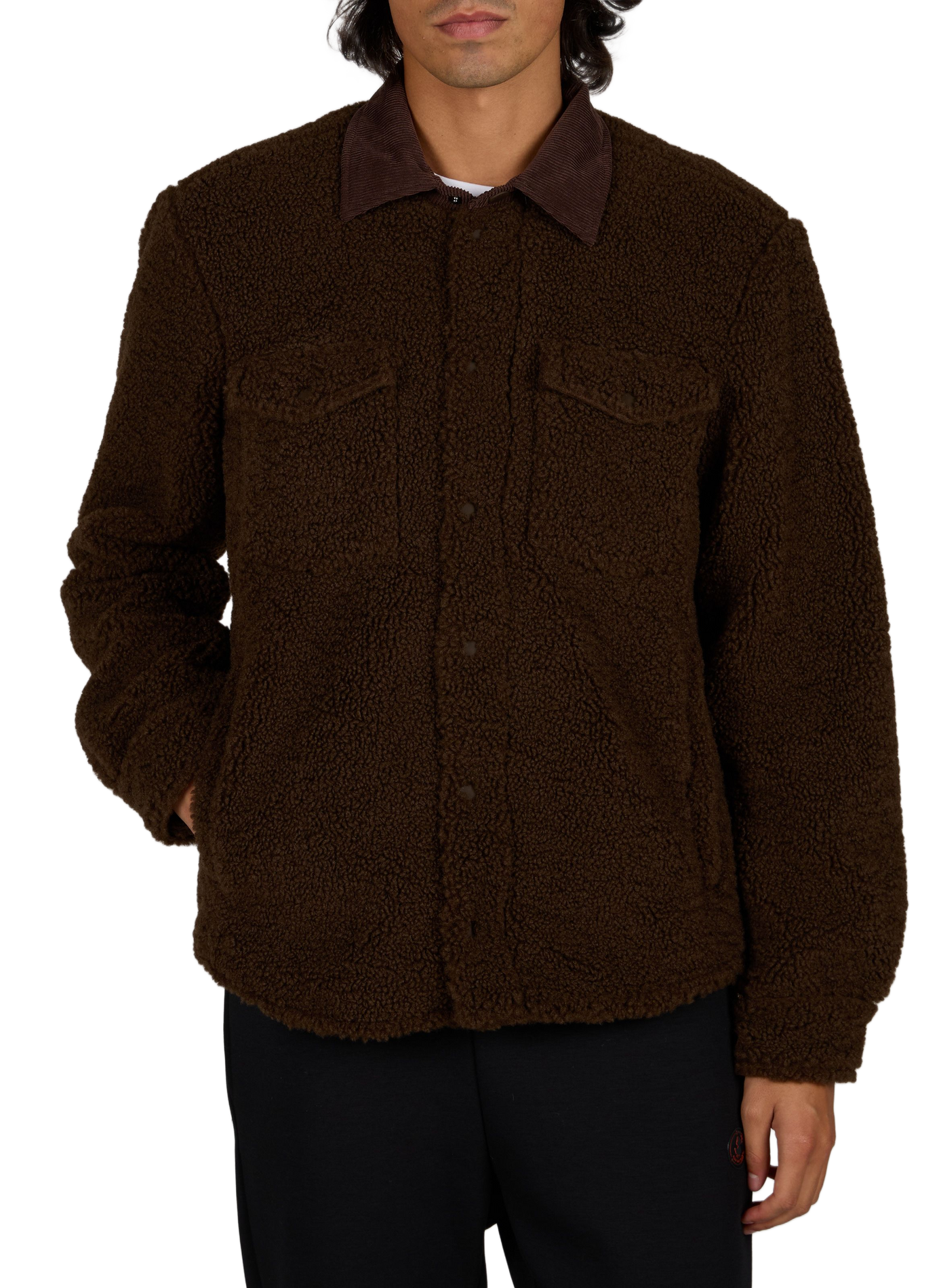 Blouson Vadim droit col classique duveteux SAVE THE DUCK Marron