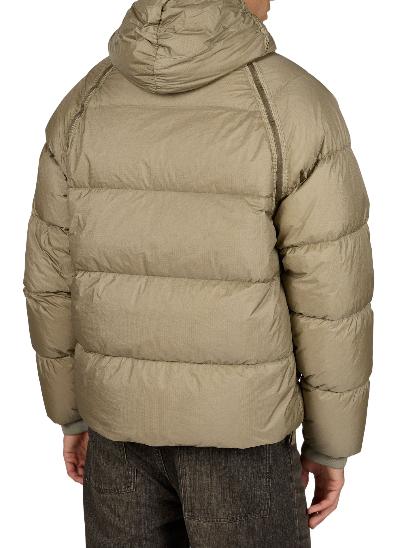 Kurze gesteppte Daunenjacke CP COMPANY Grau