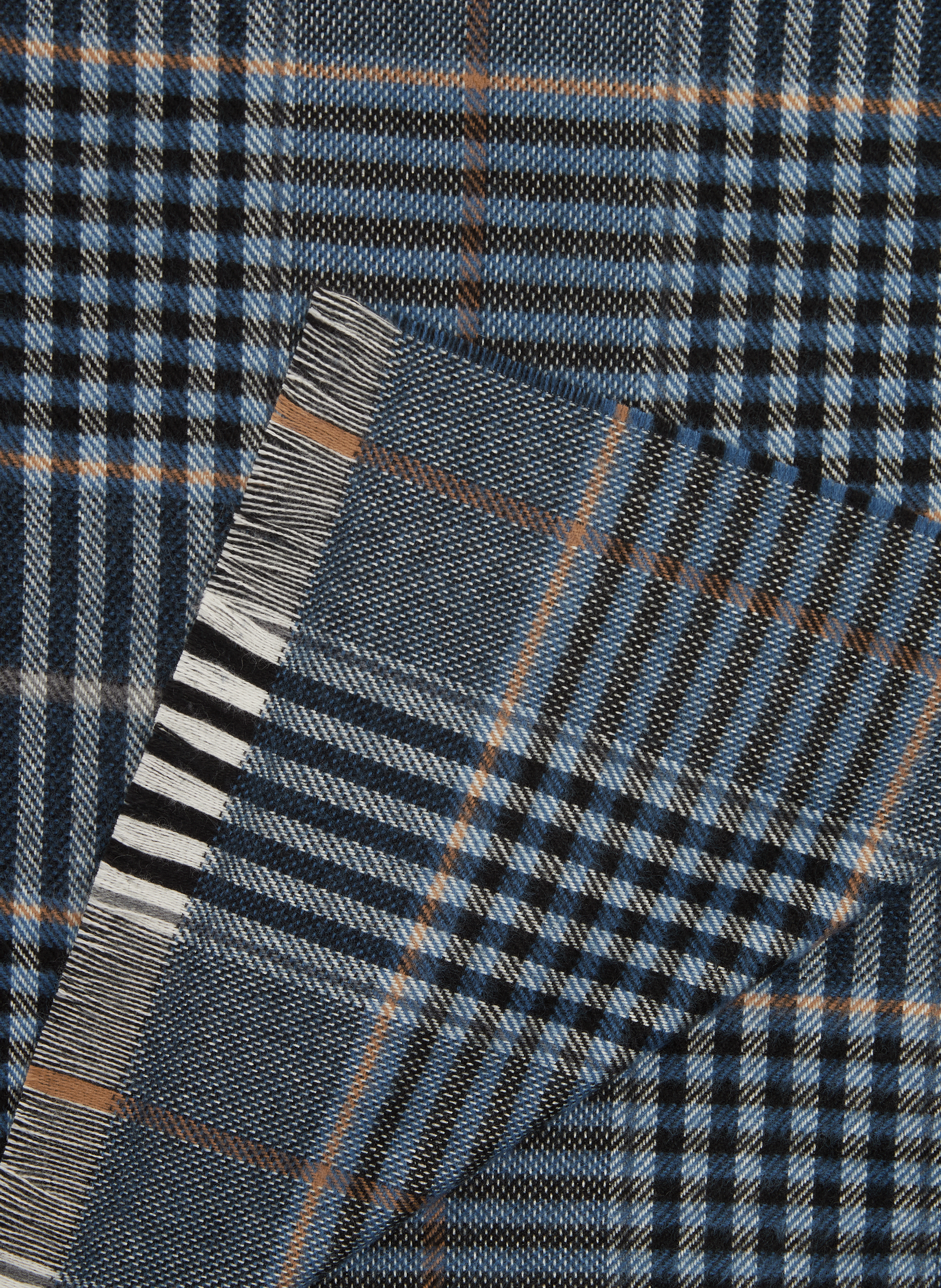 Check scarf SAISON 1865 Blue