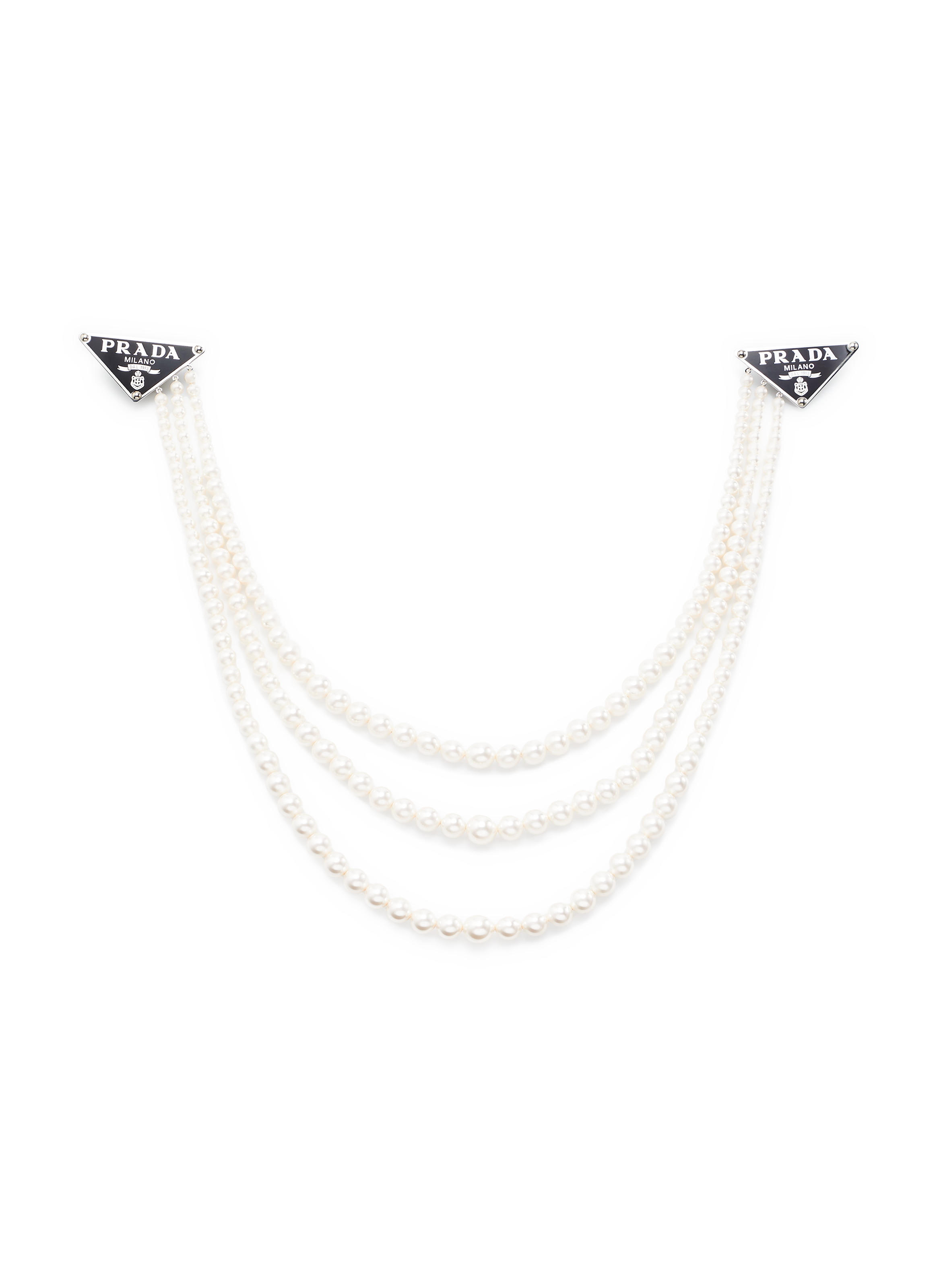 Prada Layered Pearl Necklace - ShopStyle | Layered pearl necklace, Necklace,  Arrow necklace