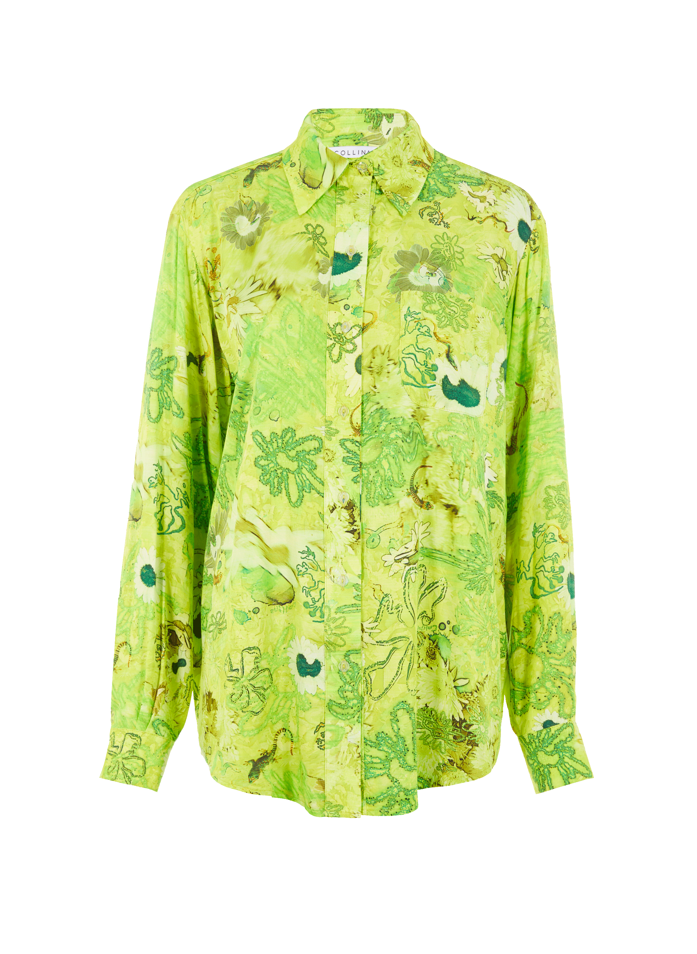 Chemise imprimée en soie