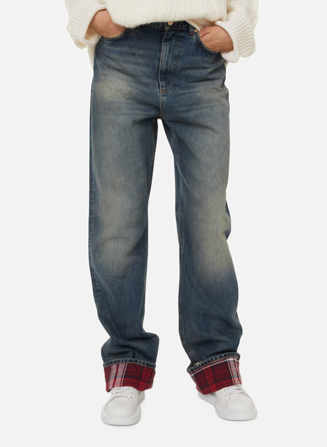 Patterned turn-up jeans TOMMY HILFIGER
